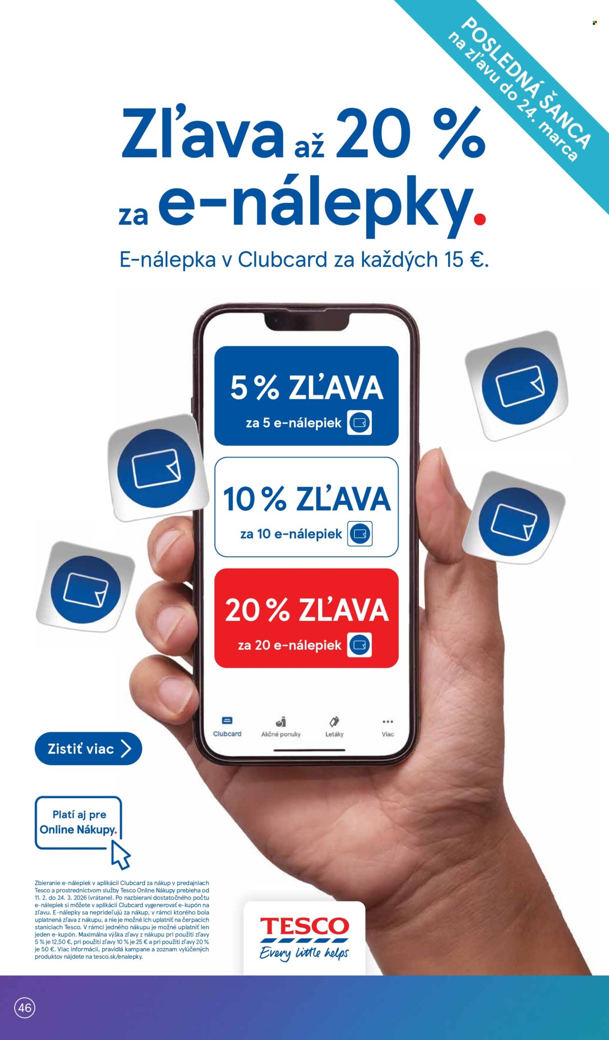 Leták TESCO - 11.3.2026 - 17.3.2026. Strana 46