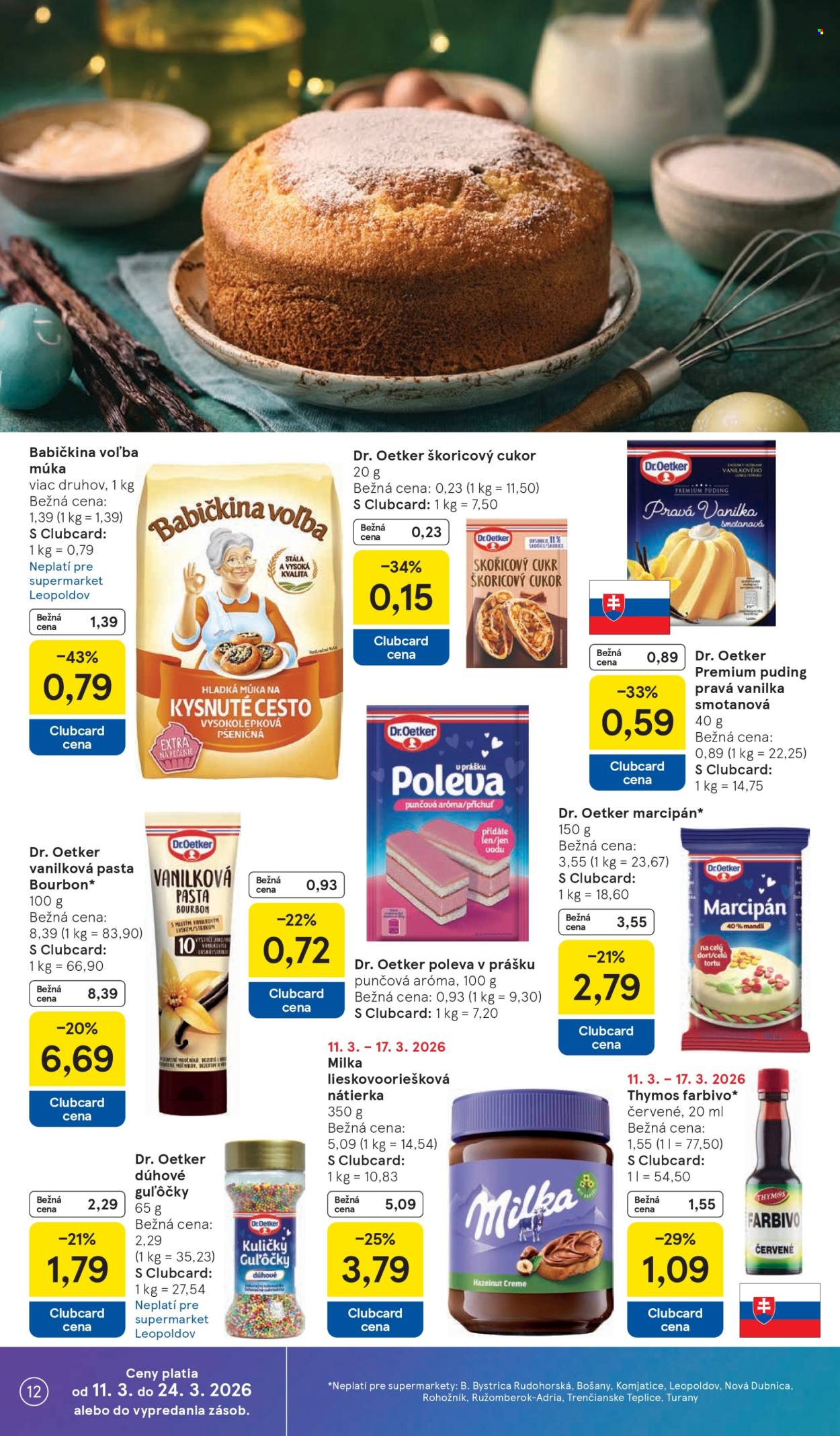 Leták TESCO supermarket - 11.3.2026 - 17.3.2026. Strana 12