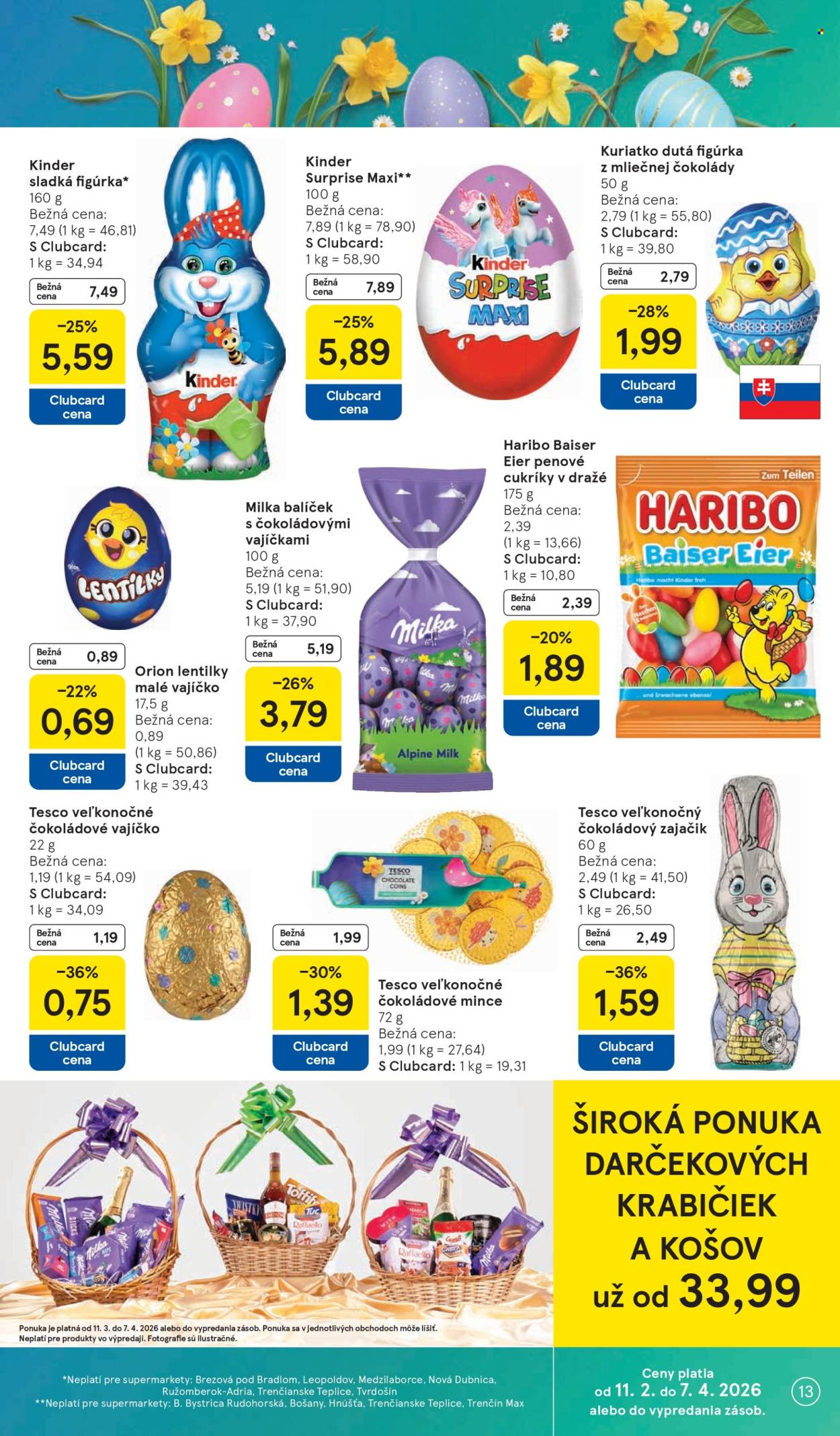 Leták TESCO supermarket - 11.3.2026 - 17.3.2026. Strana 13