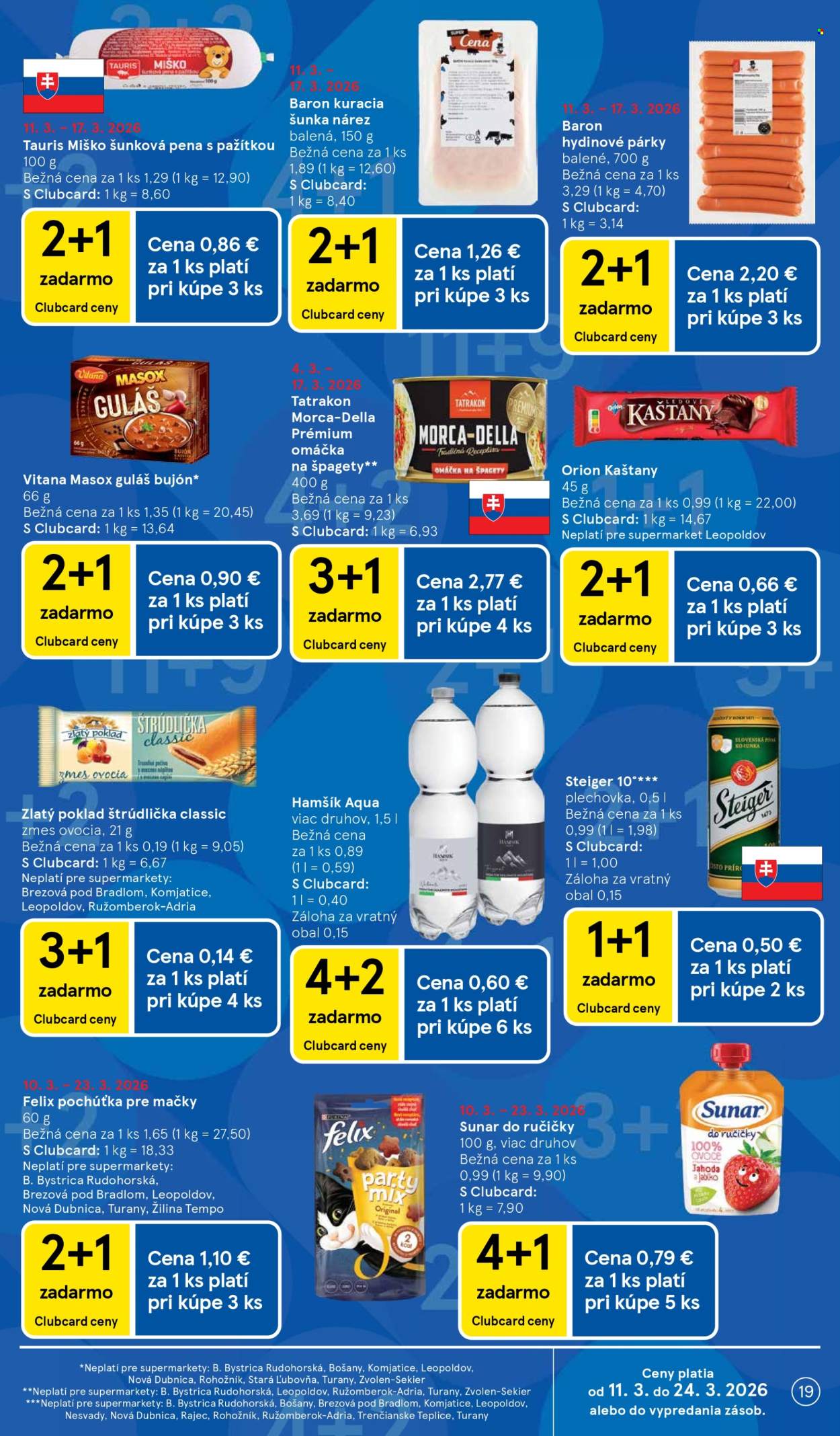 Leták TESCO supermarket - 11.3.2026 - 17.3.2026. Strana 19