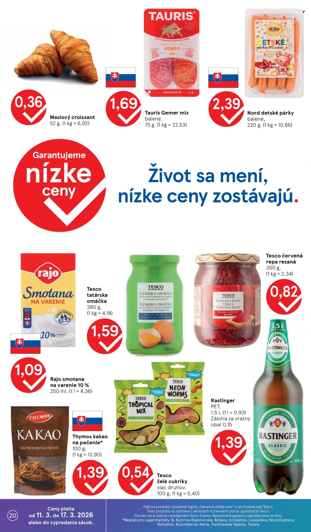 Leták TESCO supermarket - 11.3.2026 - 17.3.2026. Strana 20