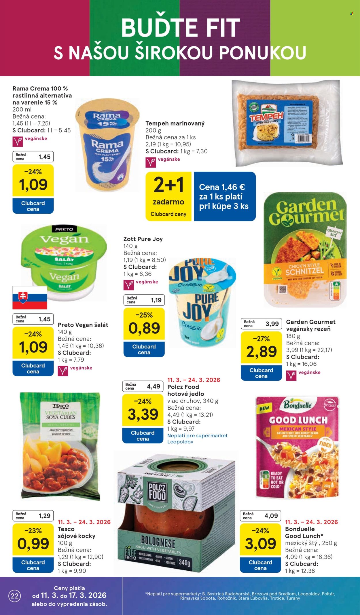 Leták TESCO supermarket - 11.3.2026 - 17.3.2026. Strana 22