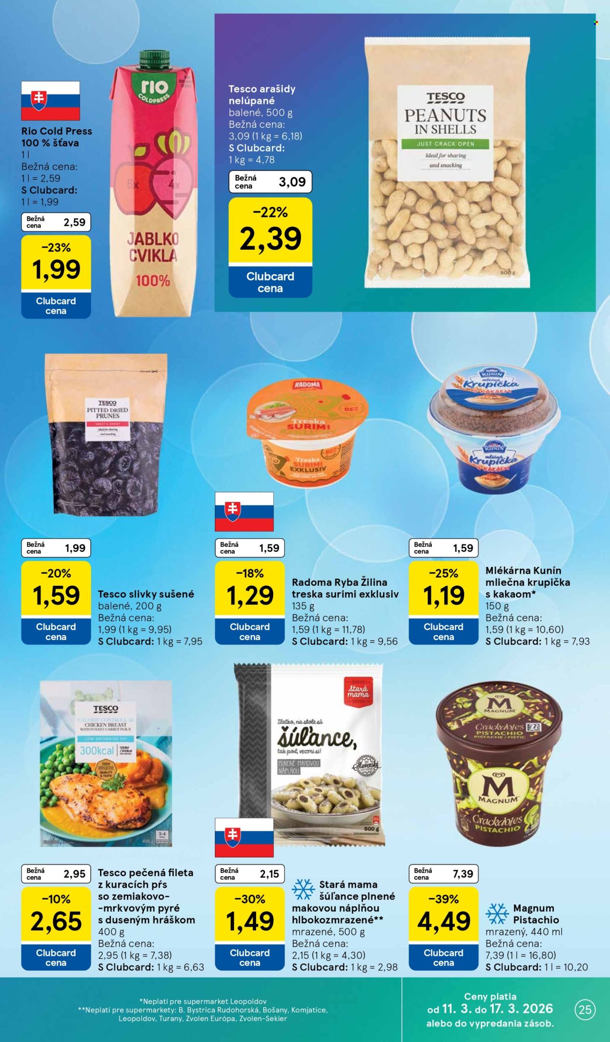 Leták TESCO supermarket - 11.3.2026 - 17.3.2026. Strana 25