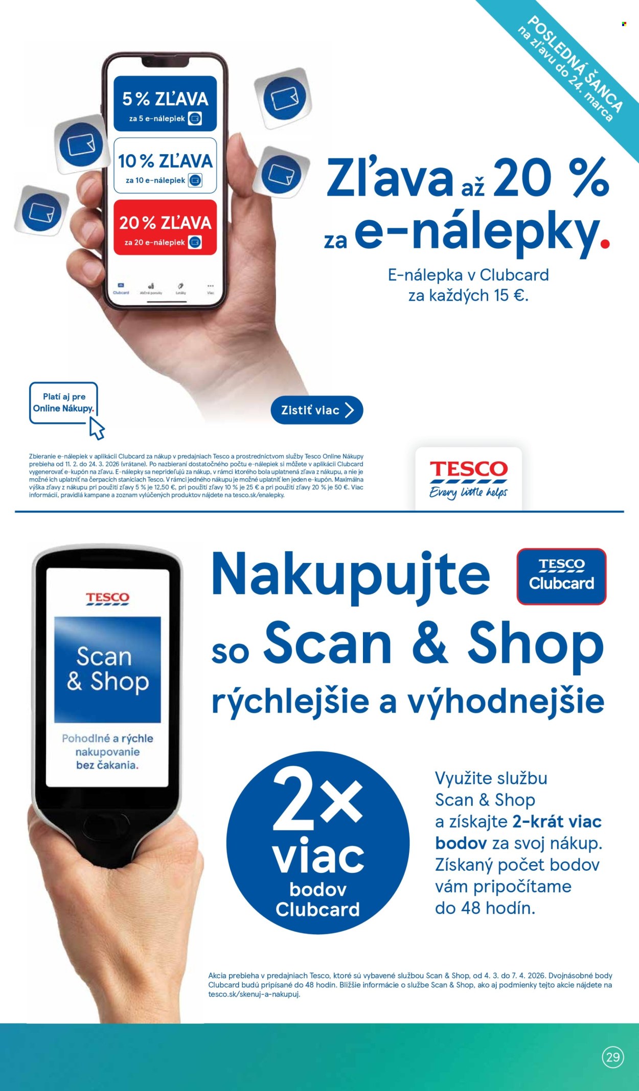 Leták TESCO supermarket - 11.3.2026 - 17.3.2026. Strana 29