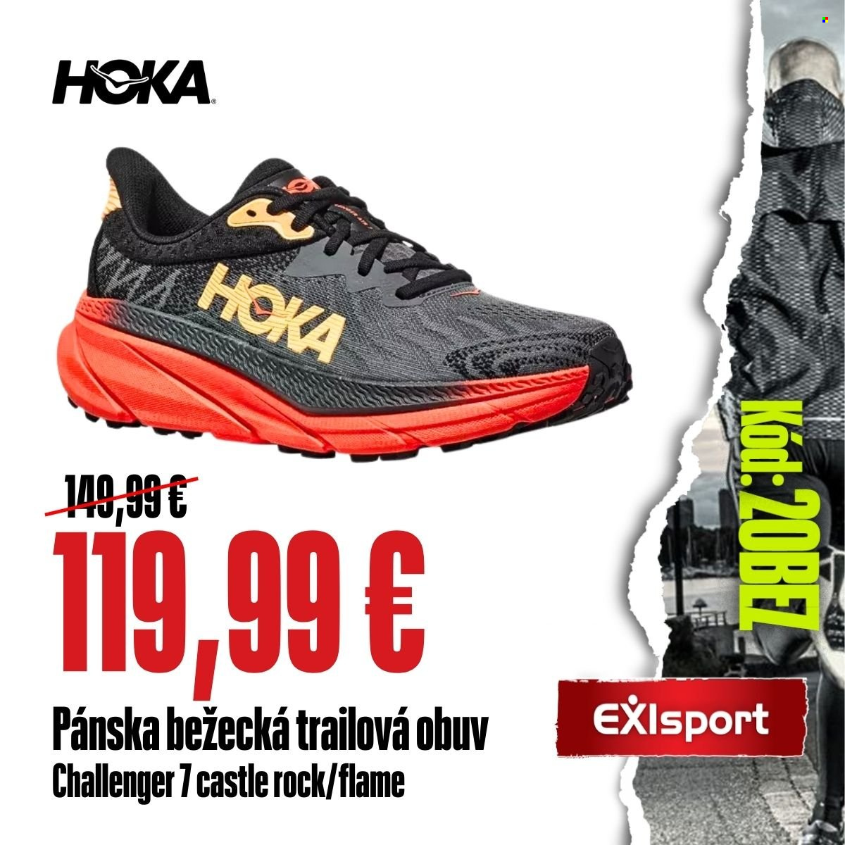 Leták Exisport. Strana 1
