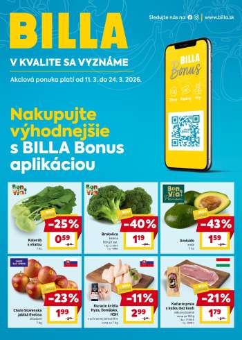 Leták Billa - 11.3.2026 - 24.3.2026.