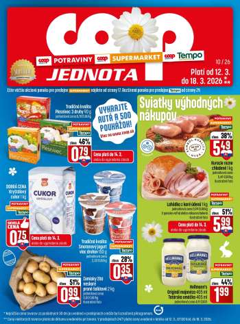 Leták COOP Jednota - 12.3.2026 - 18.3.2026.