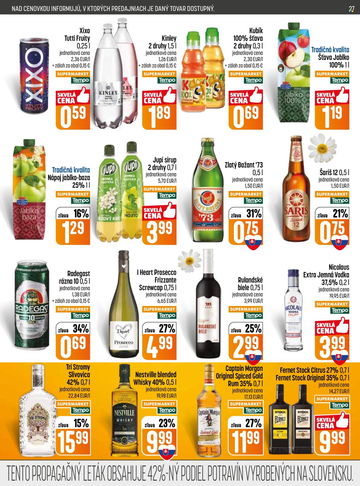 Leták COOP Jednota - 12.3.2026 - 18.3.2026. Strana 27