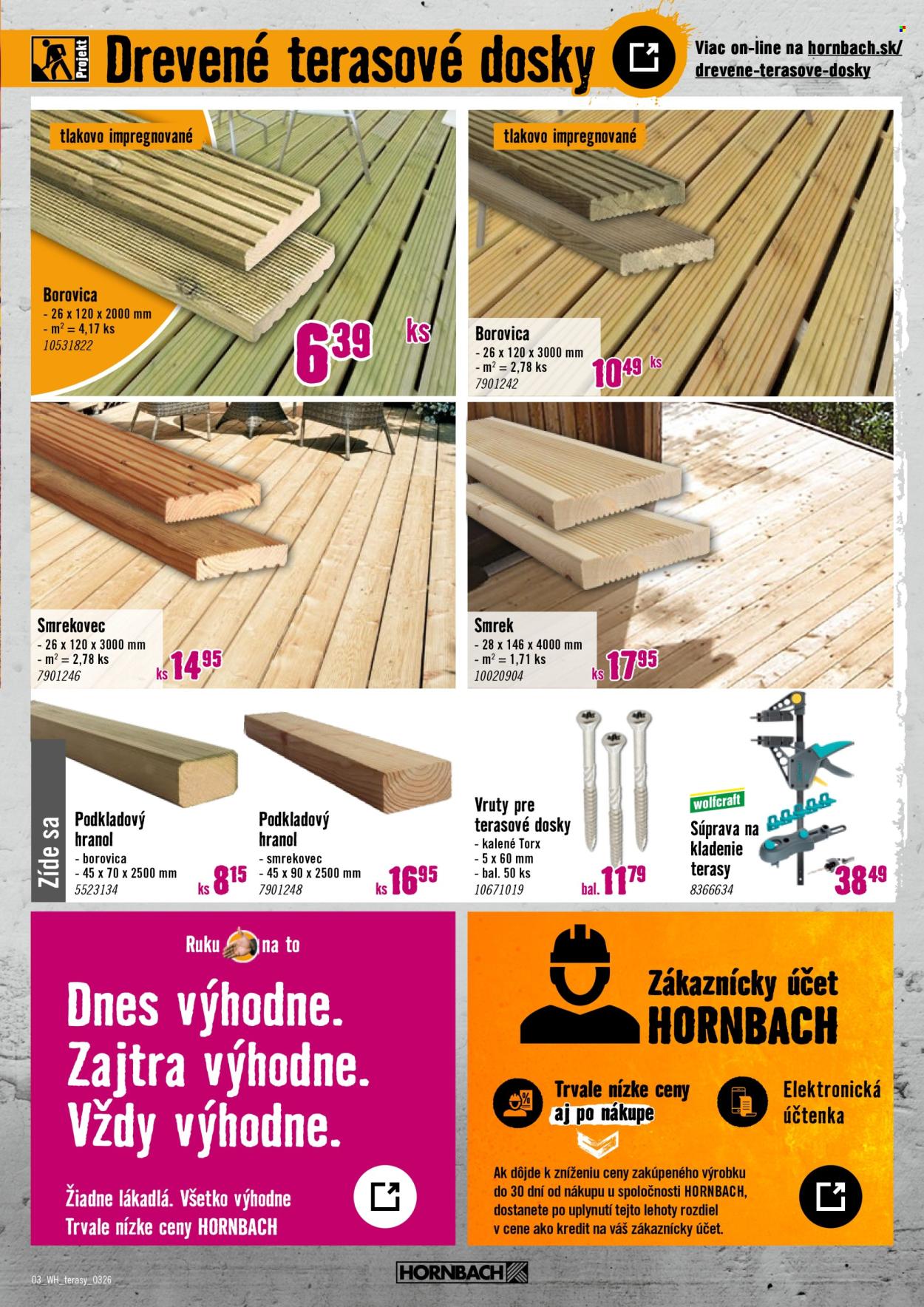 Leták Hornbach - 11.3.2026 - 25.3.2026. Strana 3