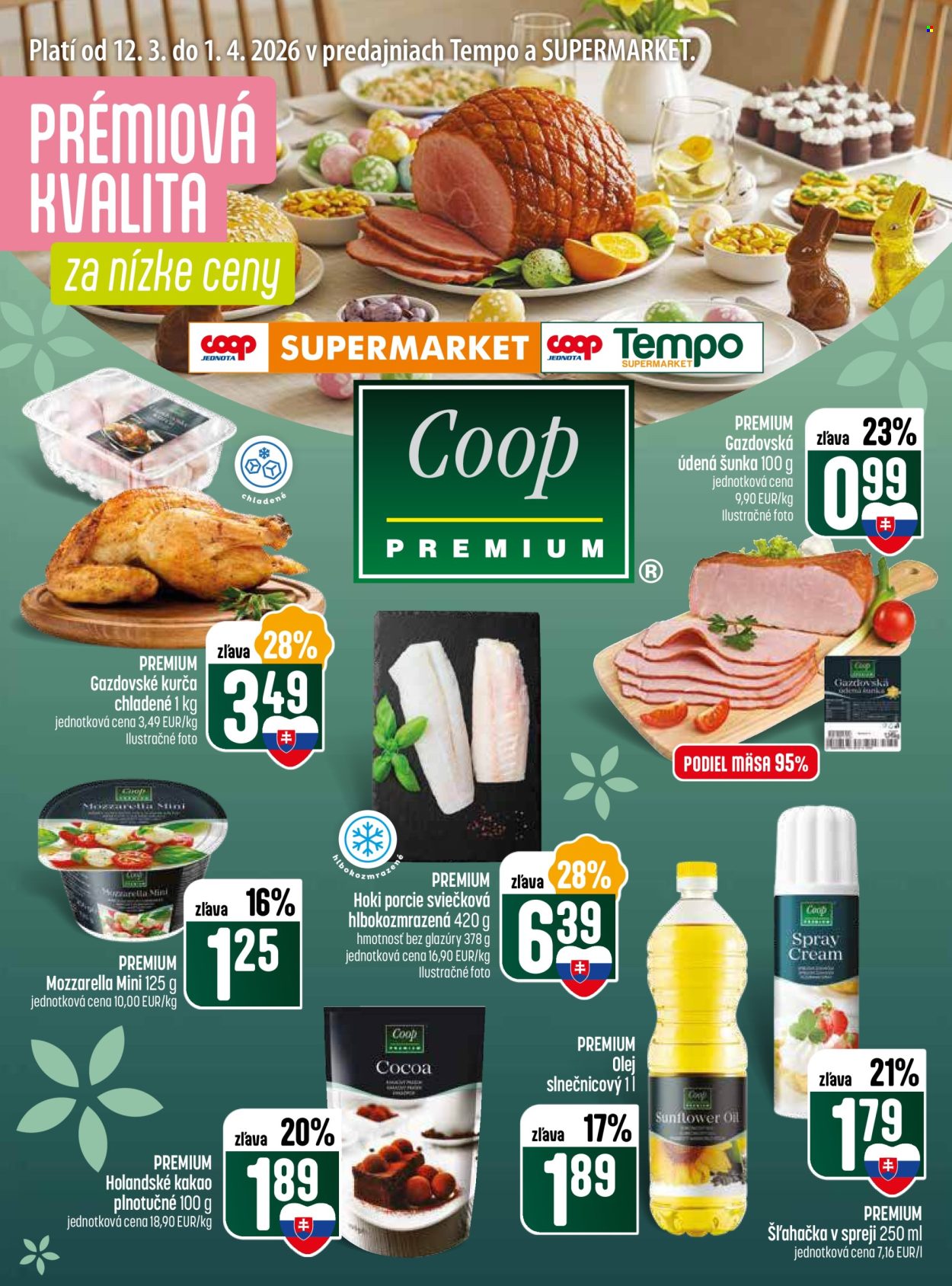 Leták COOP Jednota - 12.3.2026 - 1.4.2026. Strana 1