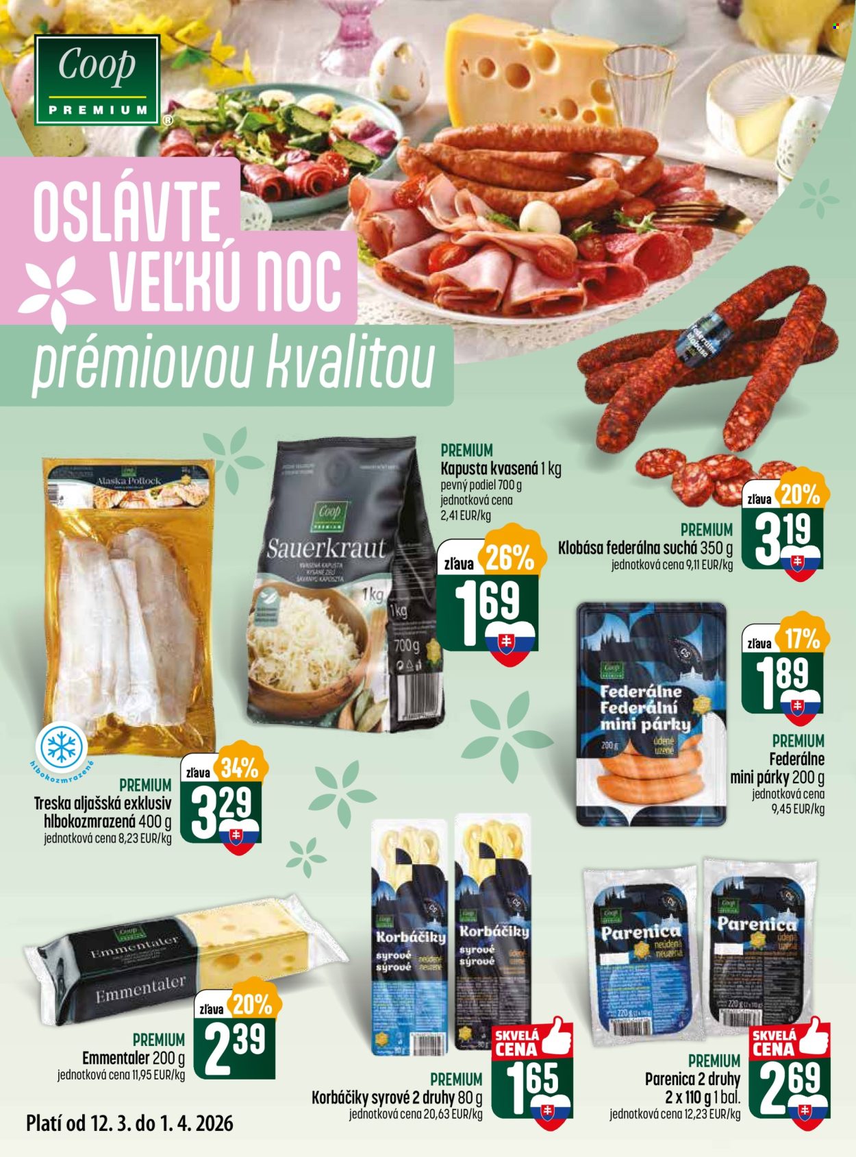 Leták COOP Jednota - 12.3.2026 - 1.4.2026. Strana 2