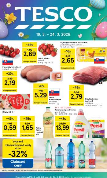 Leták TESCO - 18.3.2026 - 24.3.2026.