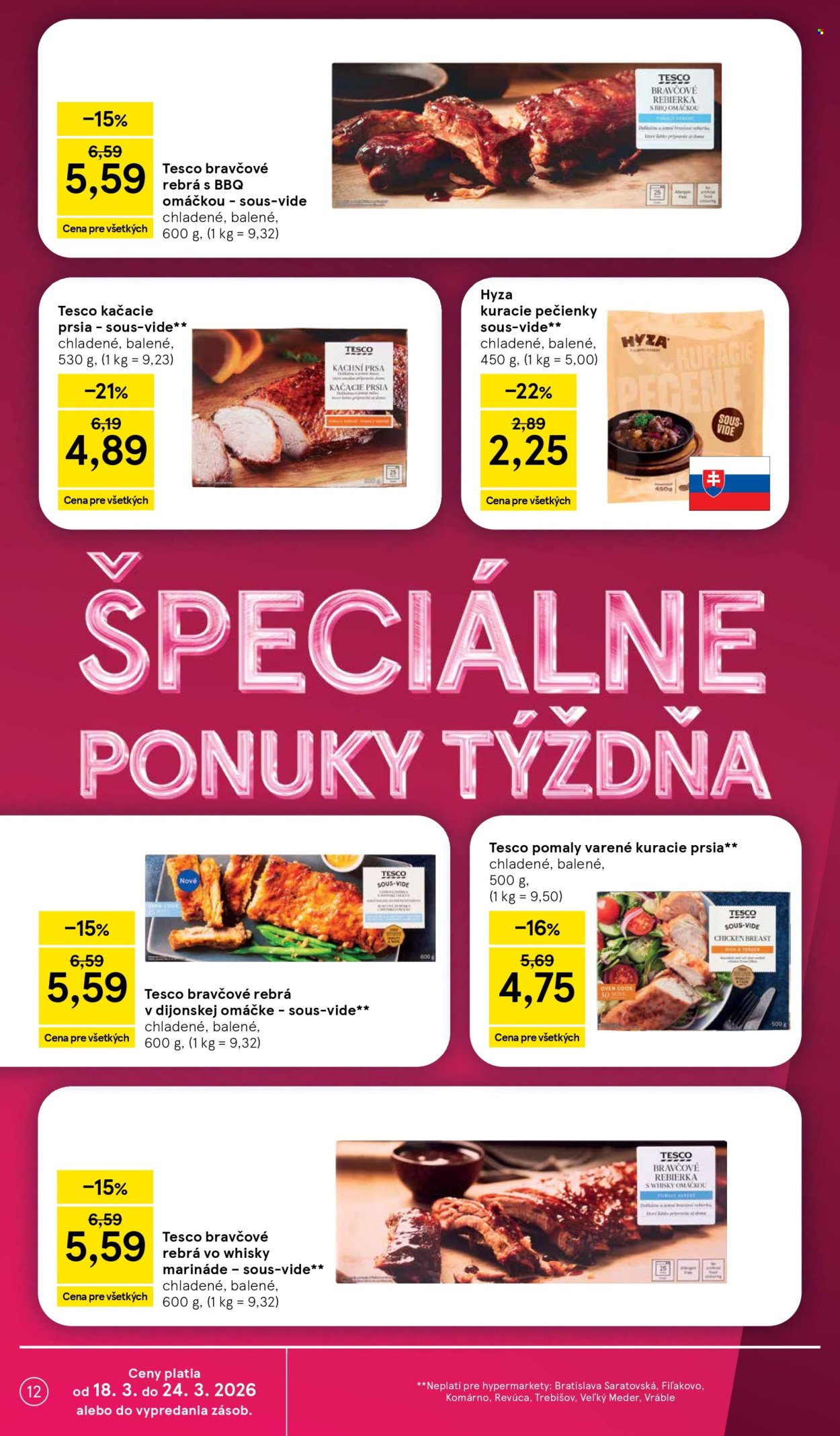 Leták TESCO - 18.3.2026 - 24.3.2026. Strana 12
