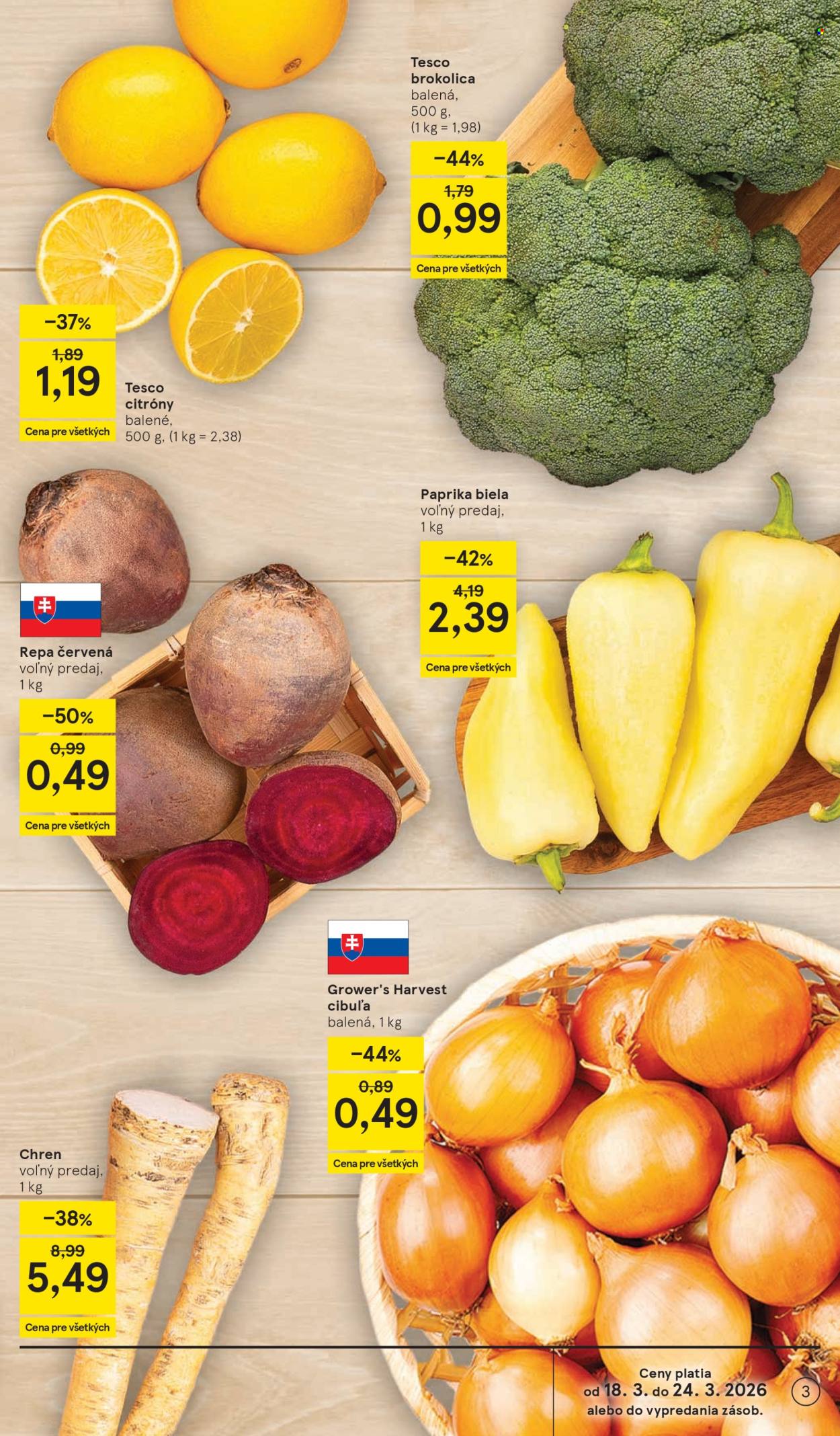 Leták TESCO supermarket - 18.3.2026 - 24.3.2026. Strana 3