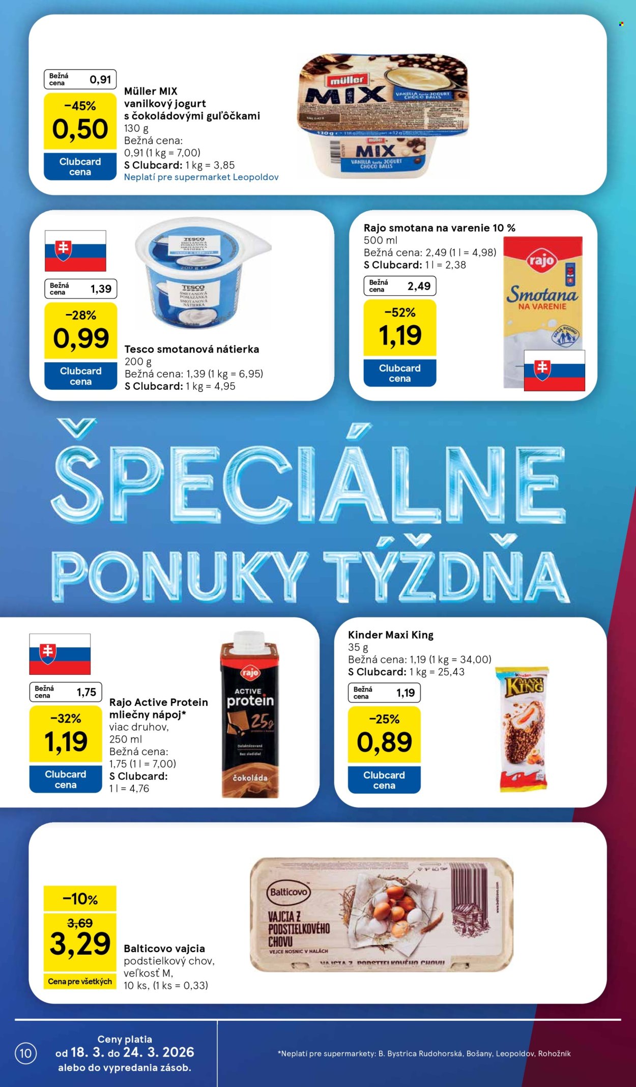 Leták TESCO supermarket - 18.3.2026 - 24.3.2026. Strana 10