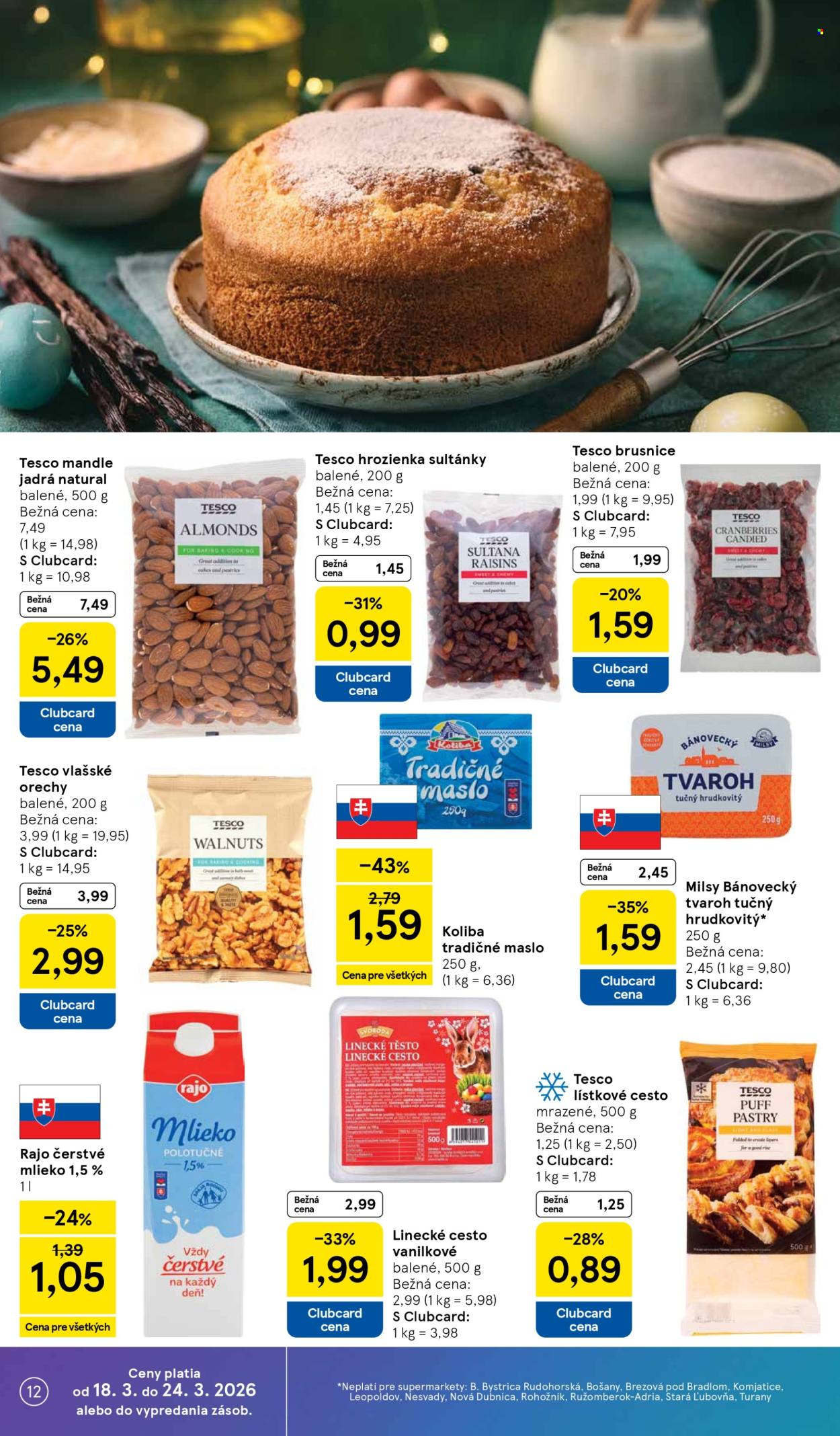 Leták TESCO supermarket - 18.3.2026 - 24.3.2026. Strana 12