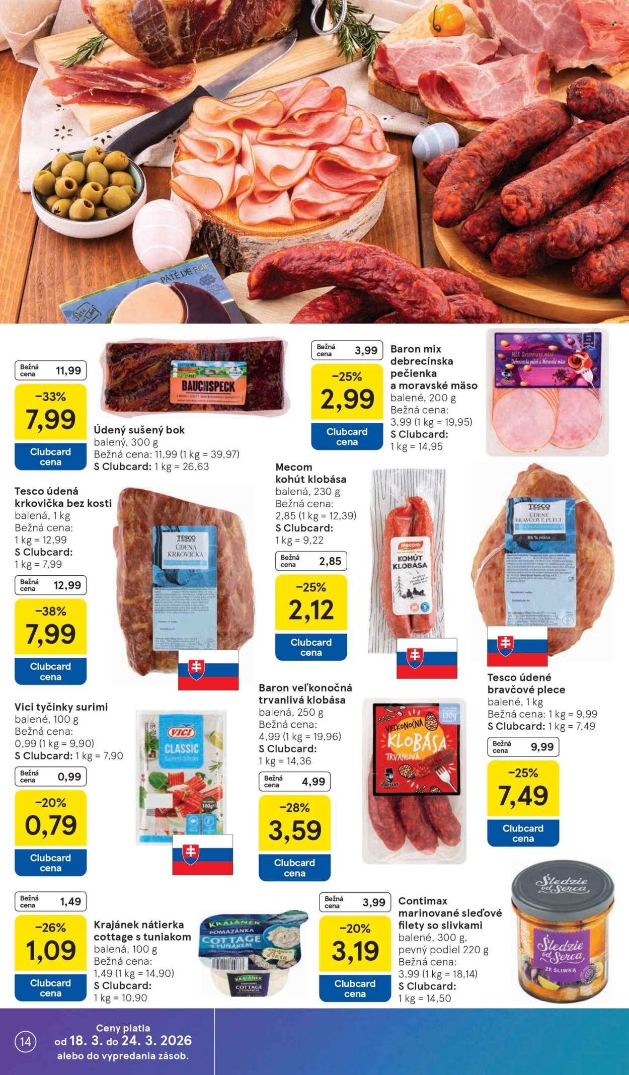 Leták TESCO supermarket - 18.3.2026 - 24.3.2026. Strana 14