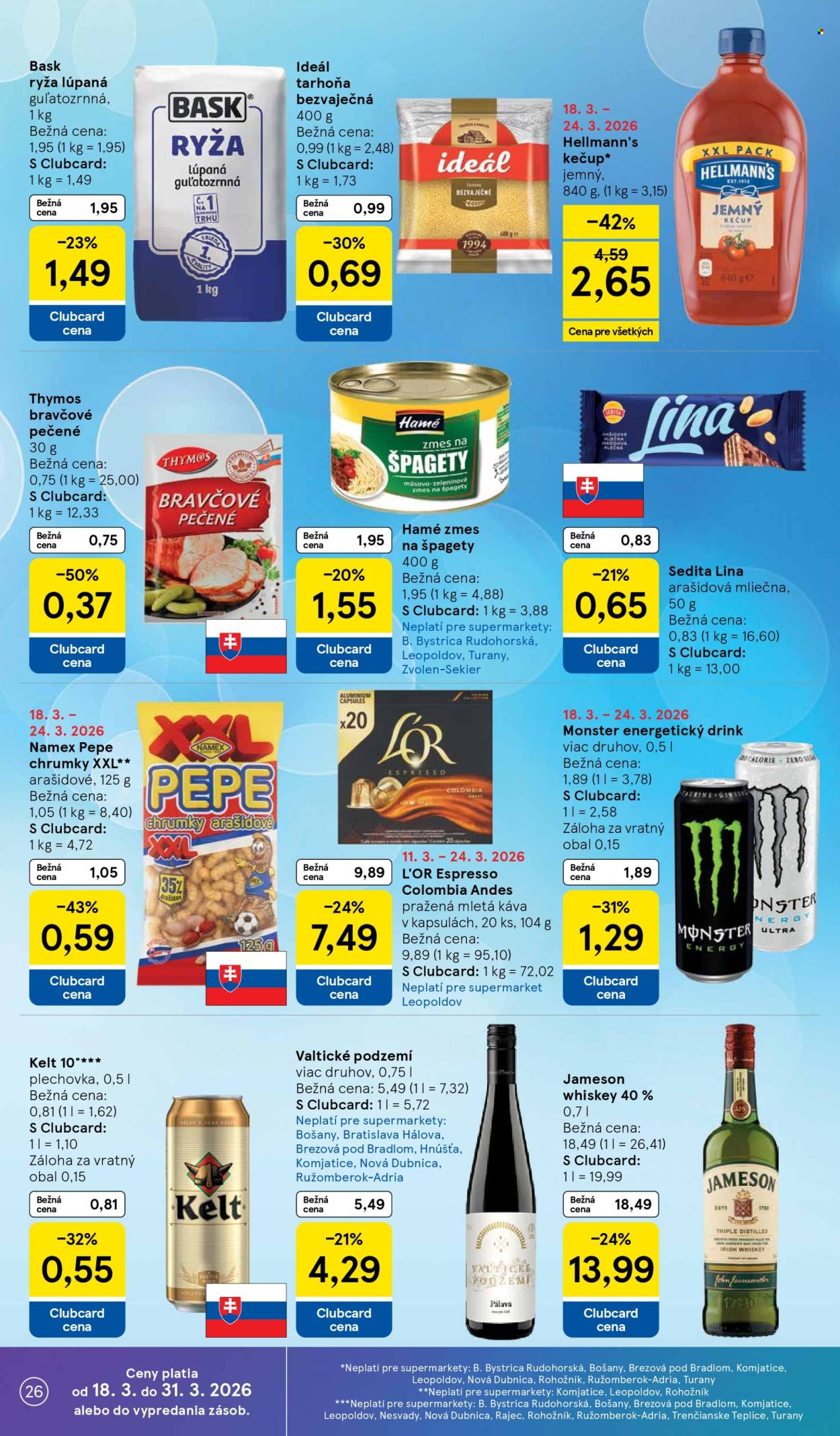Leták TESCO supermarket - 18.3.2026 - 24.3.2026. Strana 26
