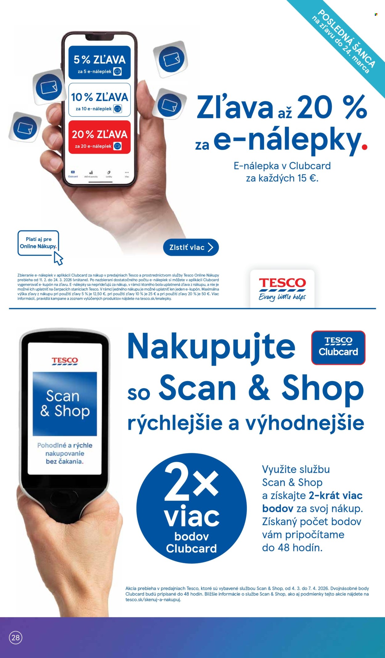 Leták TESCO supermarket - 18.3.2026 - 24.3.2026. Strana 28
