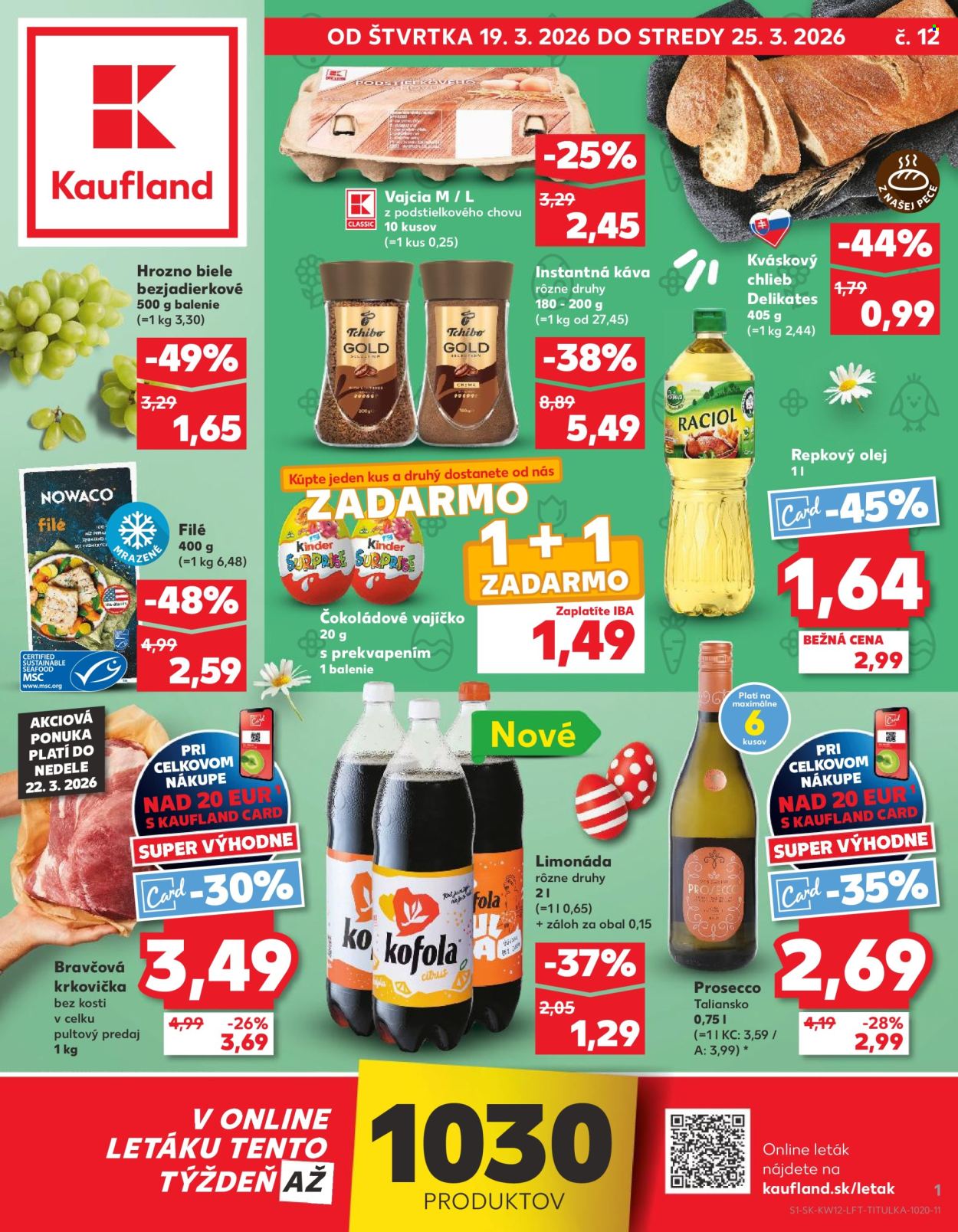 Leták Kaufland - 19.3.2026 - 25.3.2026. Strana 1