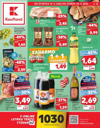 Leták Kaufland - 19.3.2026 - 25.3.2026.