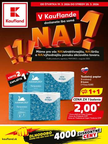 Leták Kaufland - 19.3.2026 - 25.3.2026.