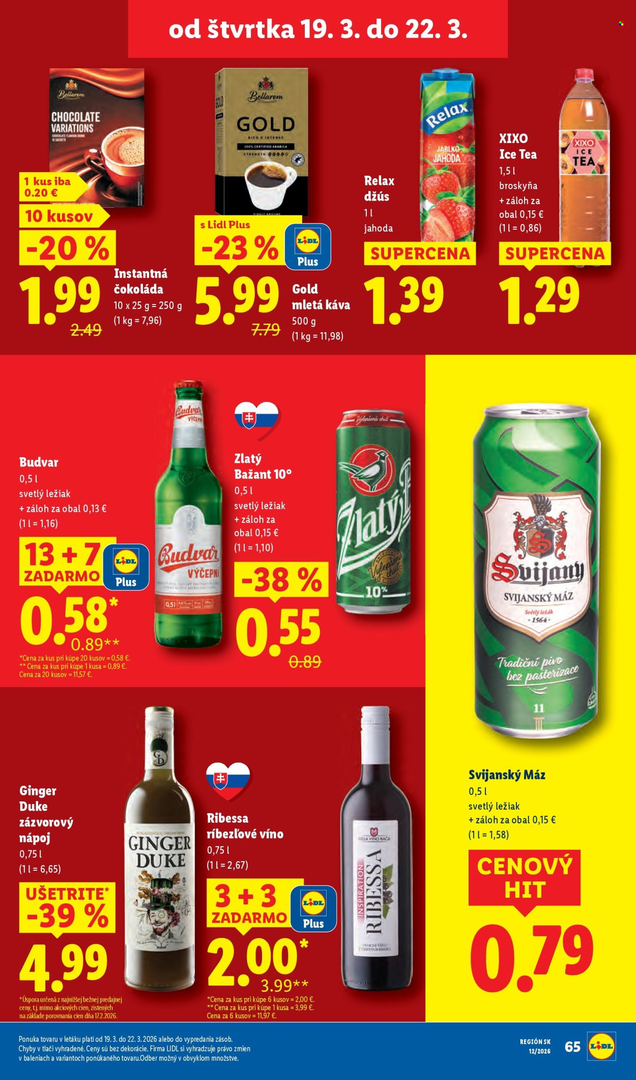 Leták Lidl - 19.3.2026 - 22.3.2026. Strana 19