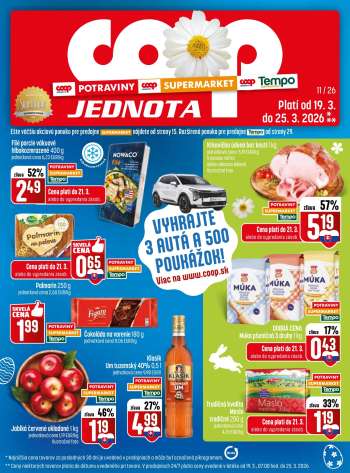 Leták COOP Jednota - 19.3.2026 - 25.3.2026.
