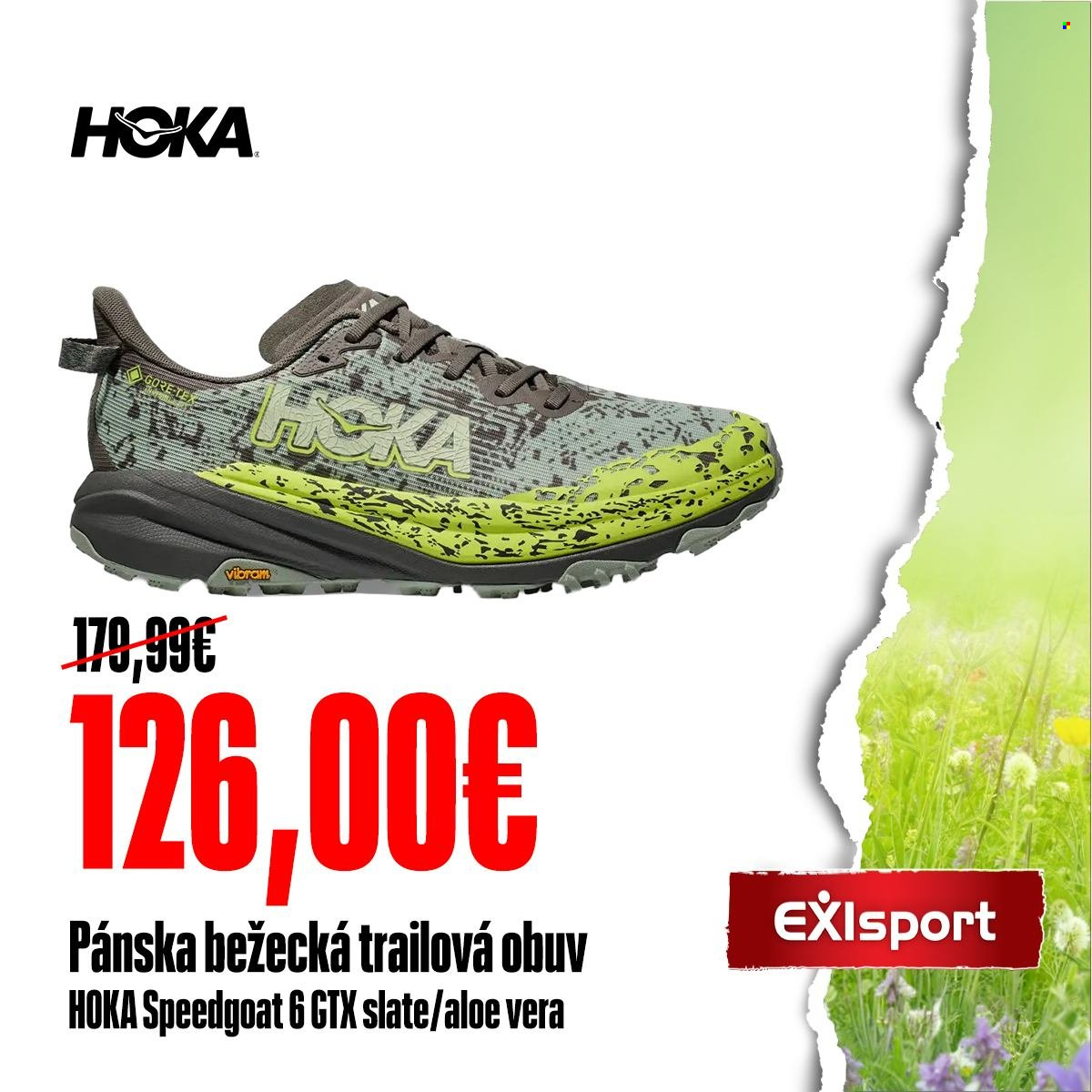 Leták Exisport. Strana 1