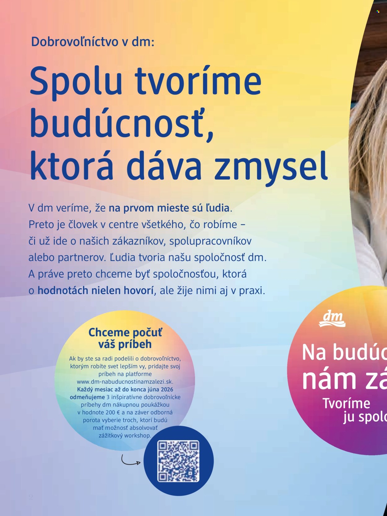 Leták dm drogerie. Strana 2