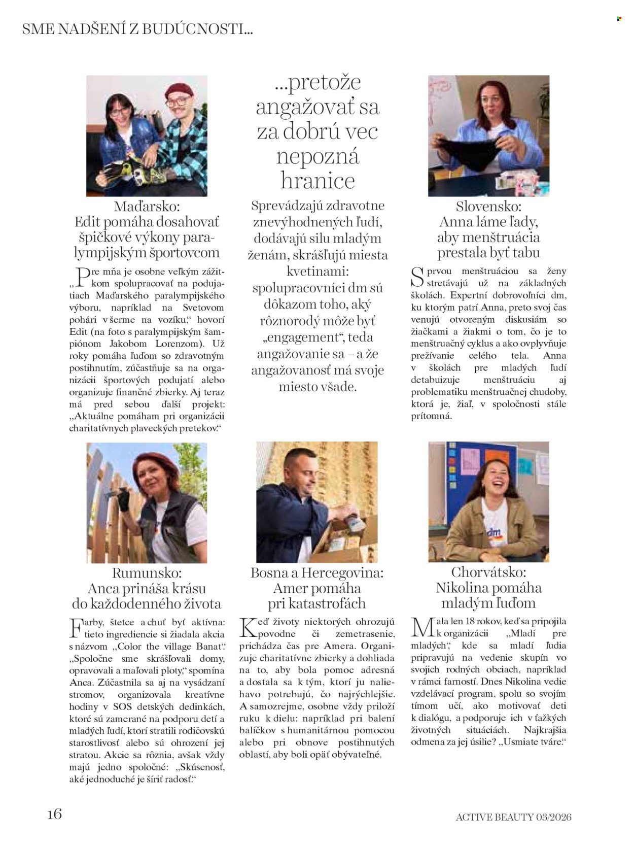 Leták dm drogerie. Strana 16