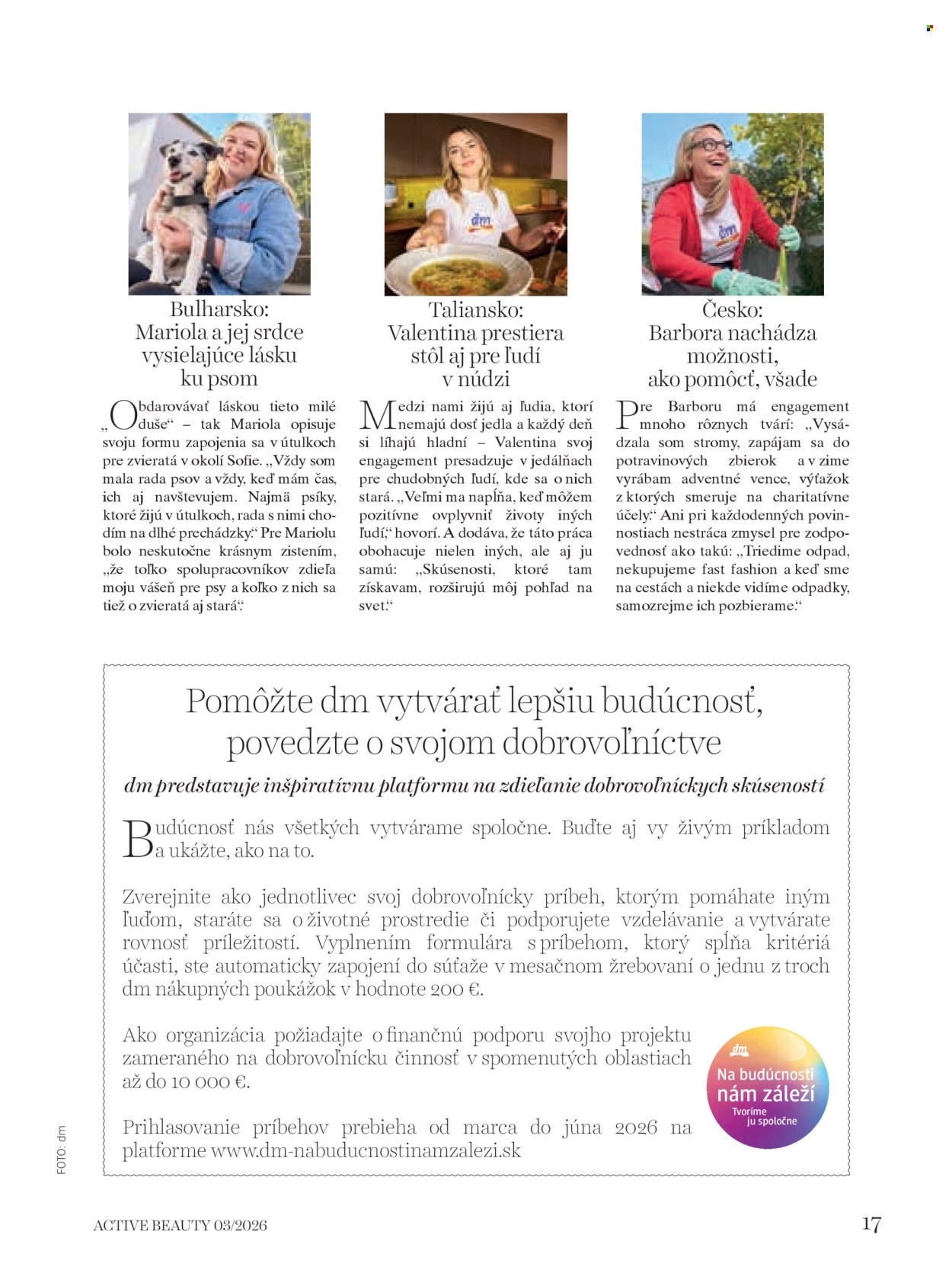 Leták dm drogerie. Strana 17