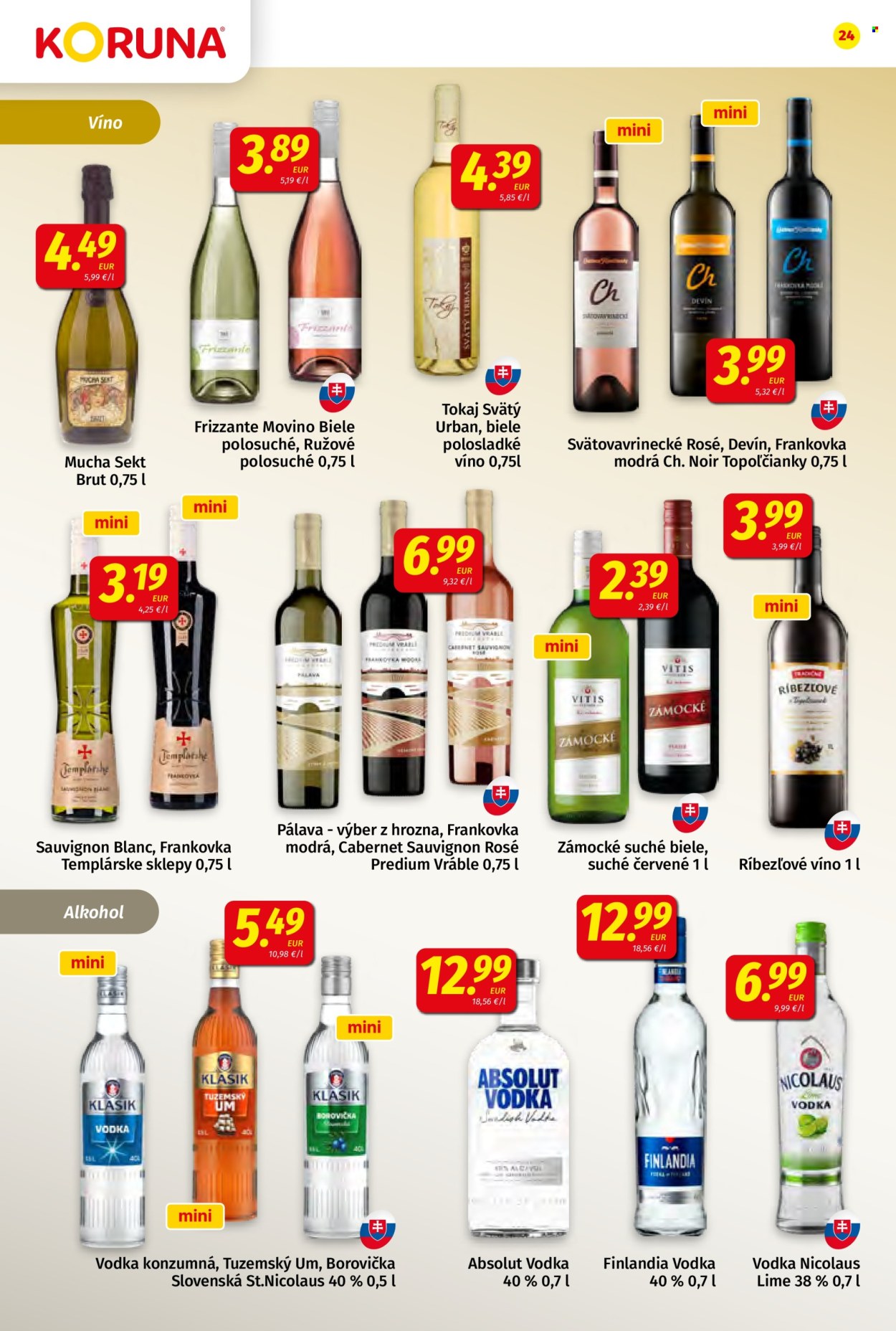 Leták Potraviny KORUNA - 20.3.2026 - 8.4.2026. Strana 24