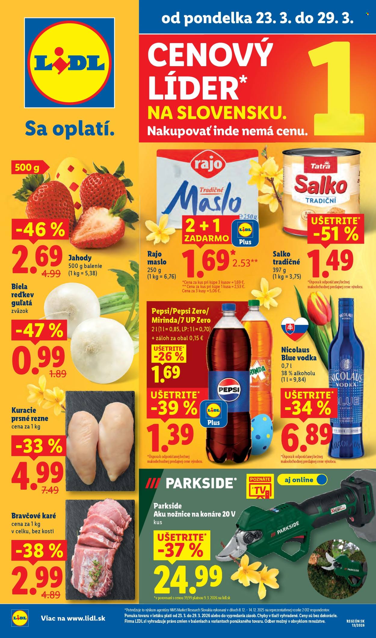 Leták Lidl - 23.3.2026 - 29.3.2026. Strana 1