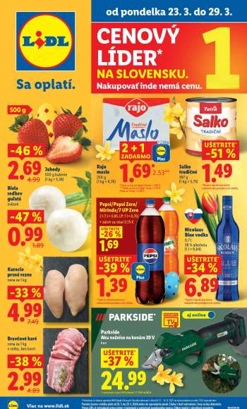 Leták Lidl - 23.3.2026 - 29.3.2026.