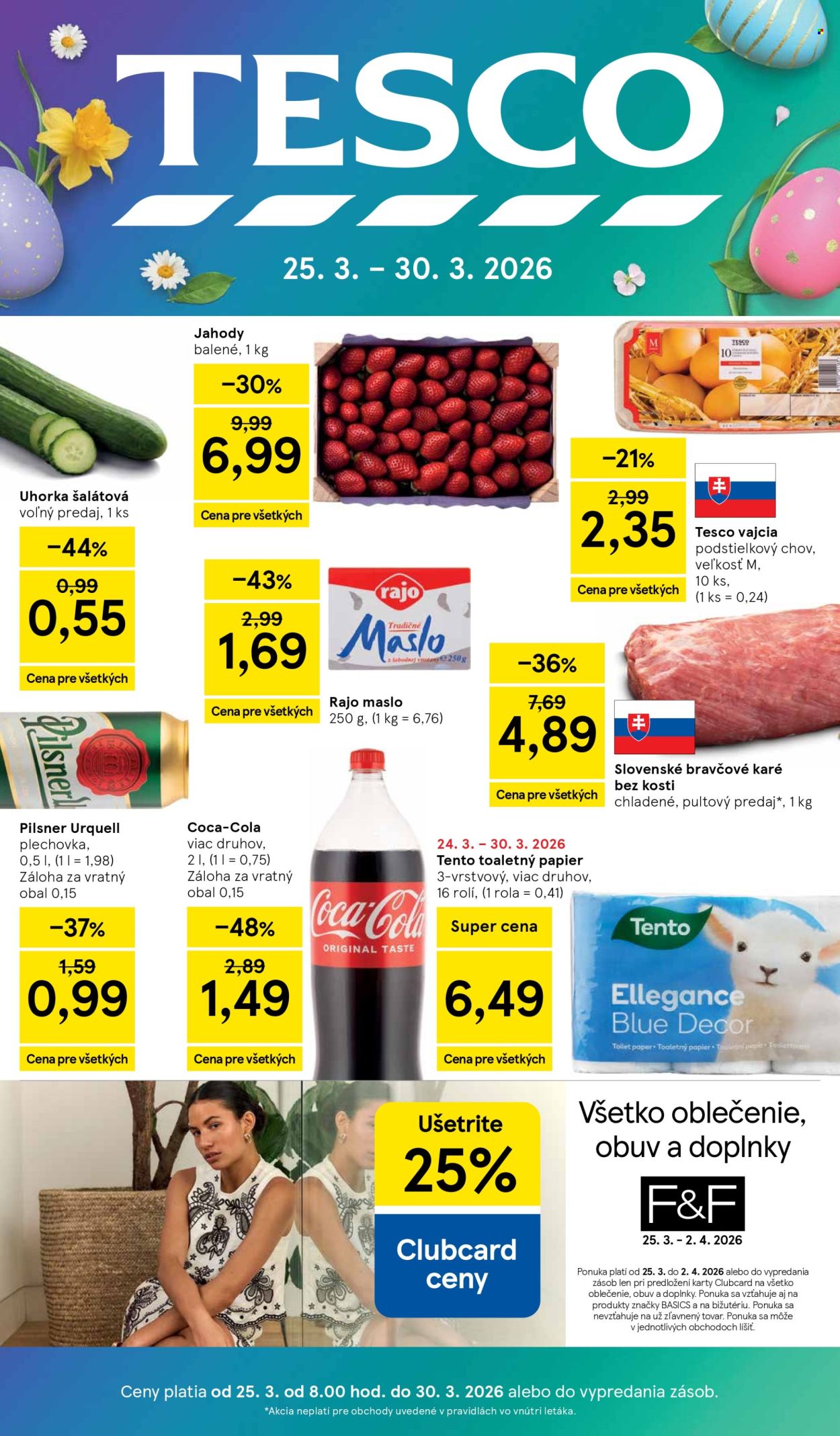 Leták TESCO - 25.3.2026 - 30.3.2026. Strana 1