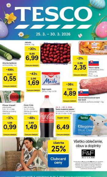 Leták TESCO - 25.3.2026 - 30.3.2026.