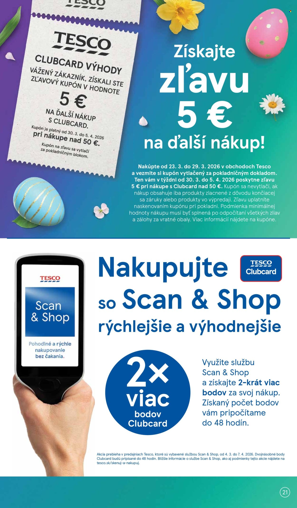 Leták TESCO - 25.3.2026 - 30.3.2026. Strana 21