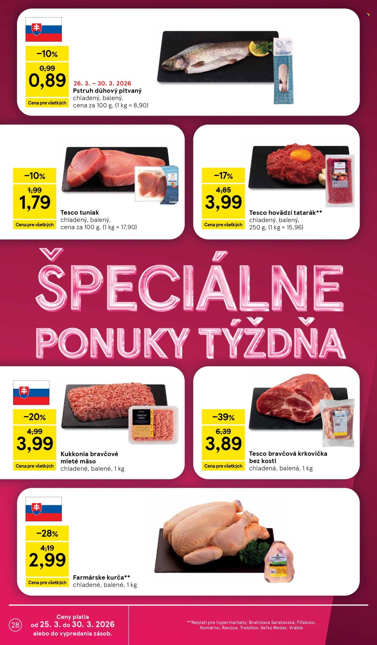 Leták TESCO - 25.3.2026 - 30.3.2026. Strana 28