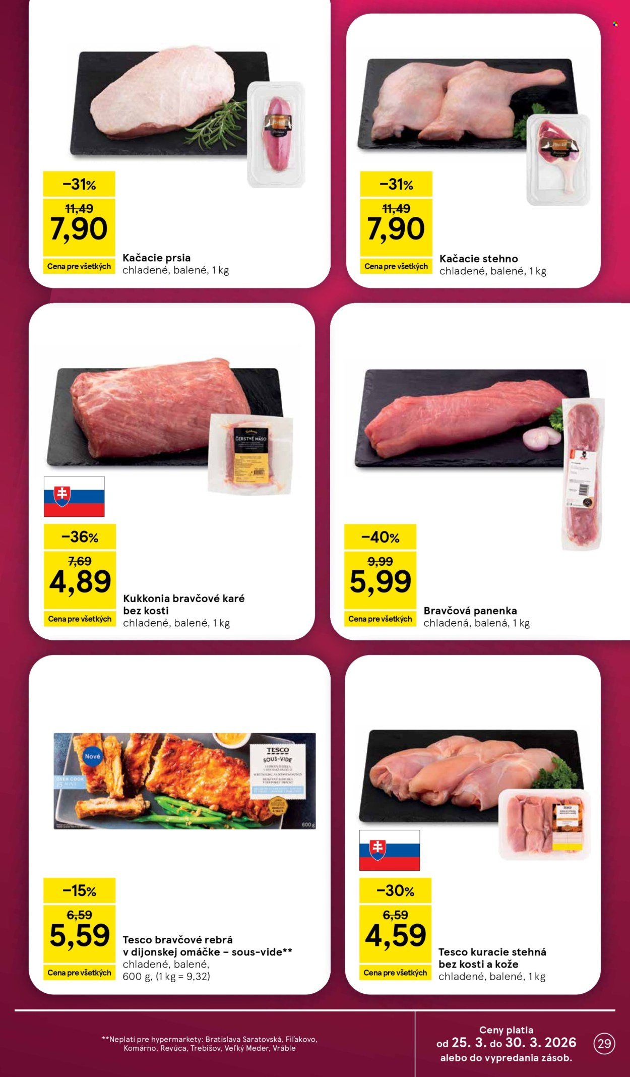Leták TESCO - 25.3.2026 - 30.3.2026. Strana 29