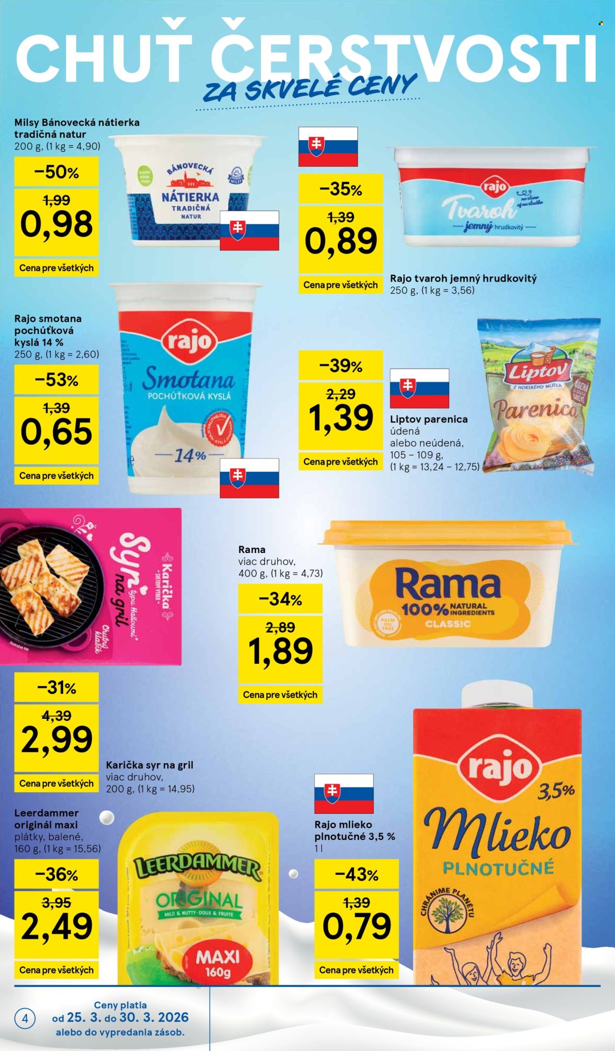 Leták TESCO supermarket - 25.3.2026 - 30.3.2026. Strana 4
