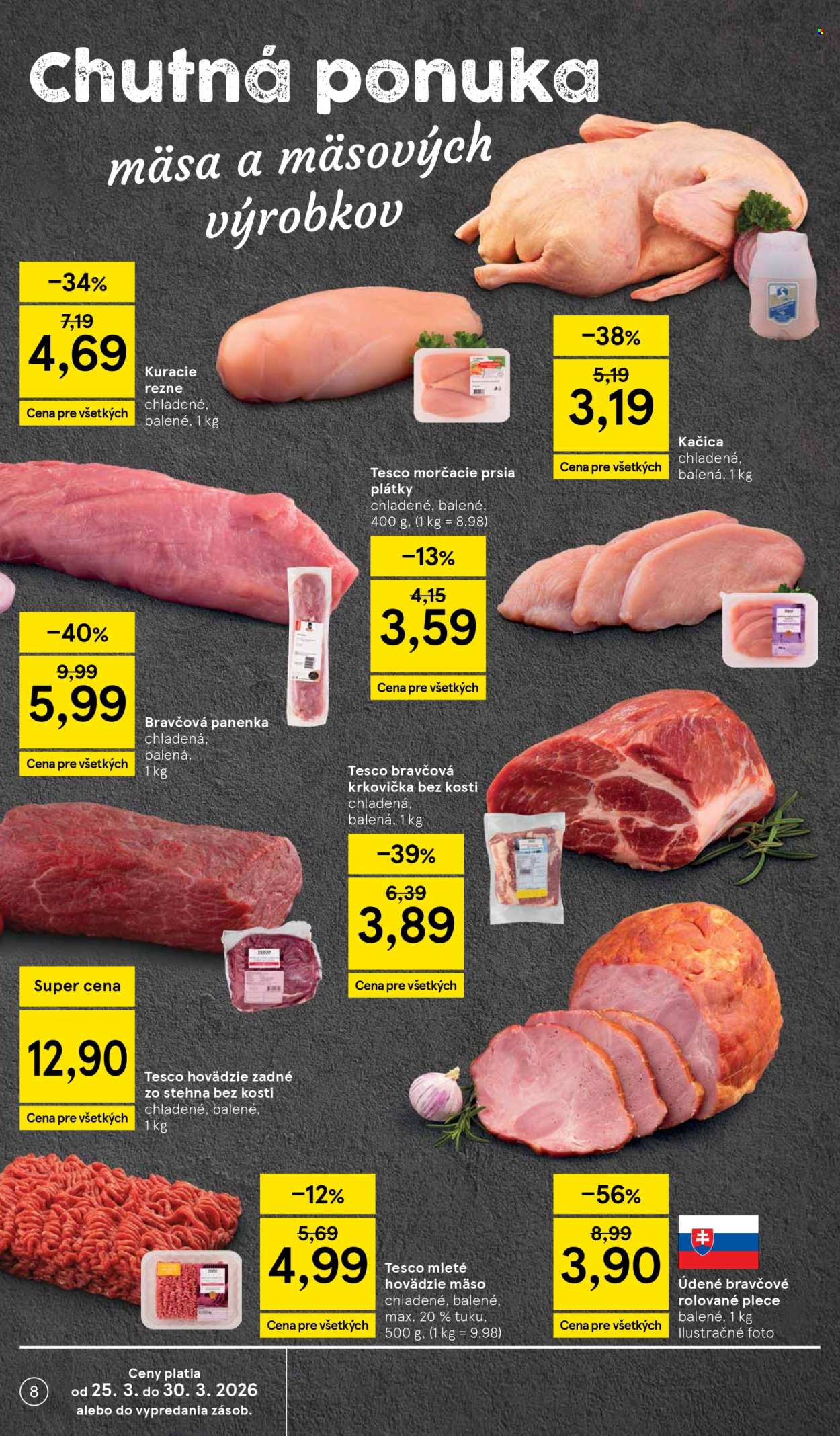 Leták TESCO supermarket - 25.3.2026 - 30.3.2026. Strana 8