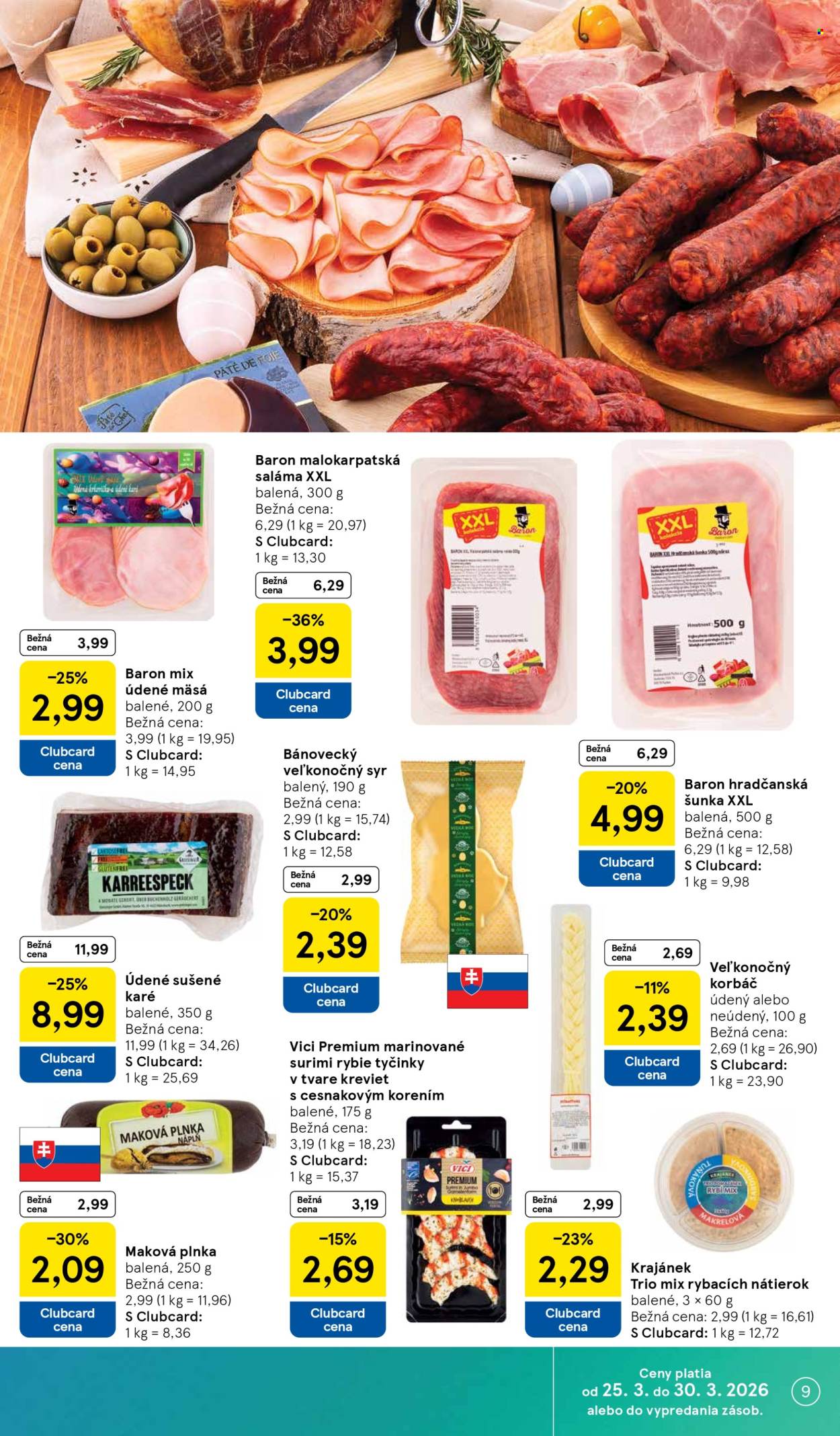 Leták TESCO supermarket - 25.3.2026 - 30.3.2026. Strana 9