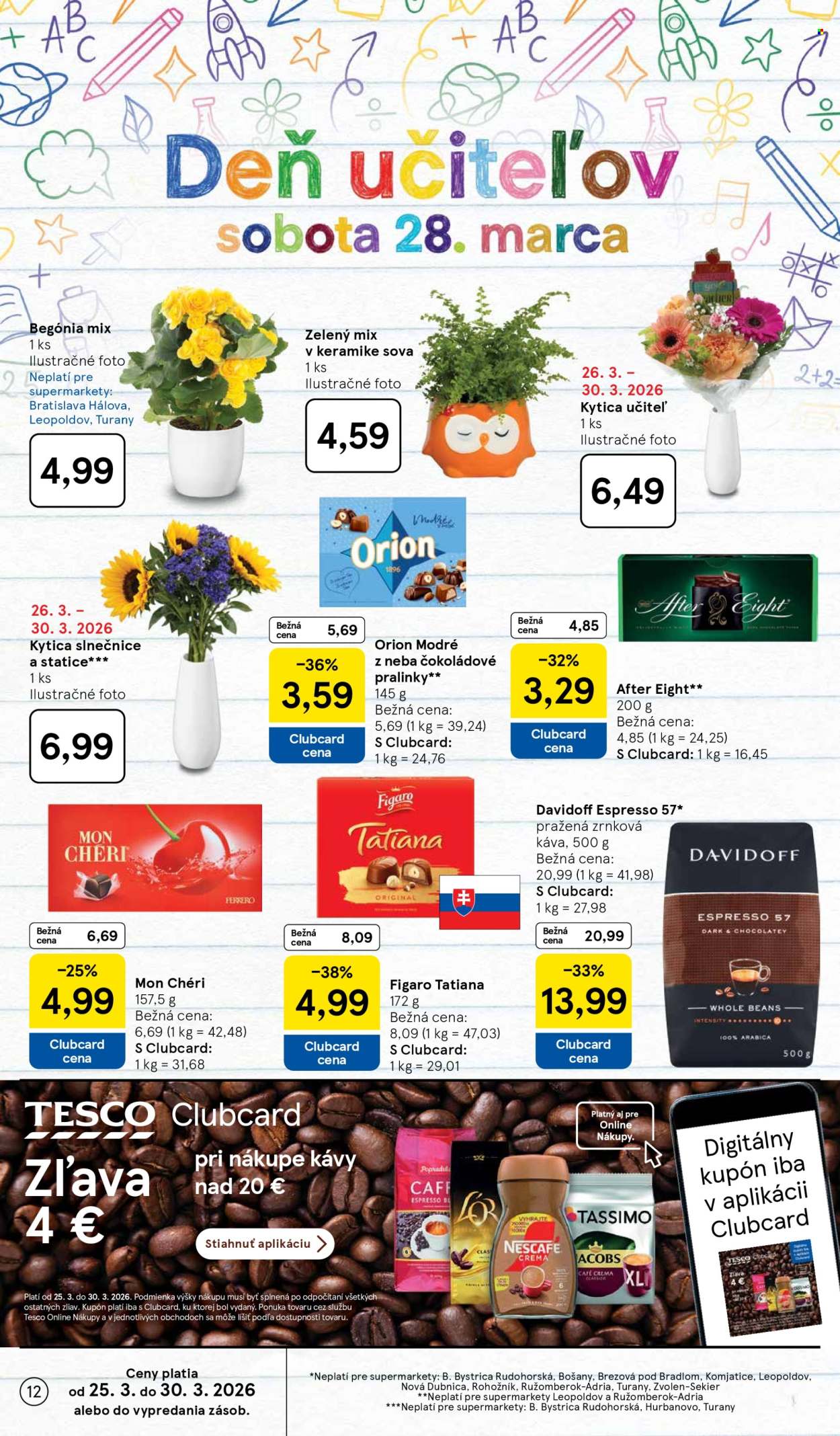 Leták TESCO supermarket - 25.3.2026 - 30.3.2026. Strana 12