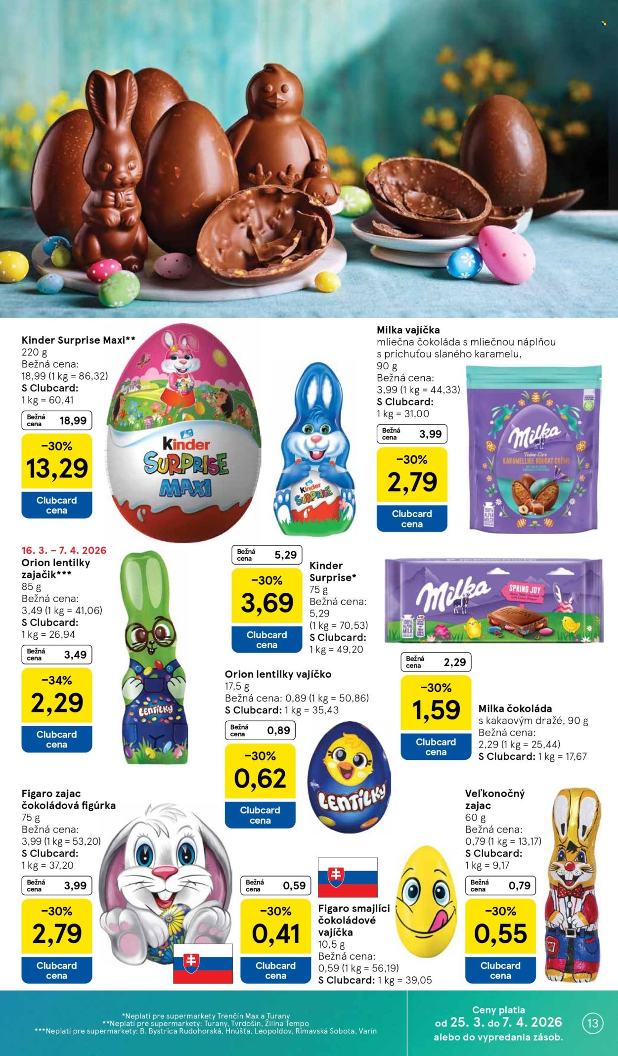 Leták TESCO supermarket - 25.3.2026 - 30.3.2026. Strana 13