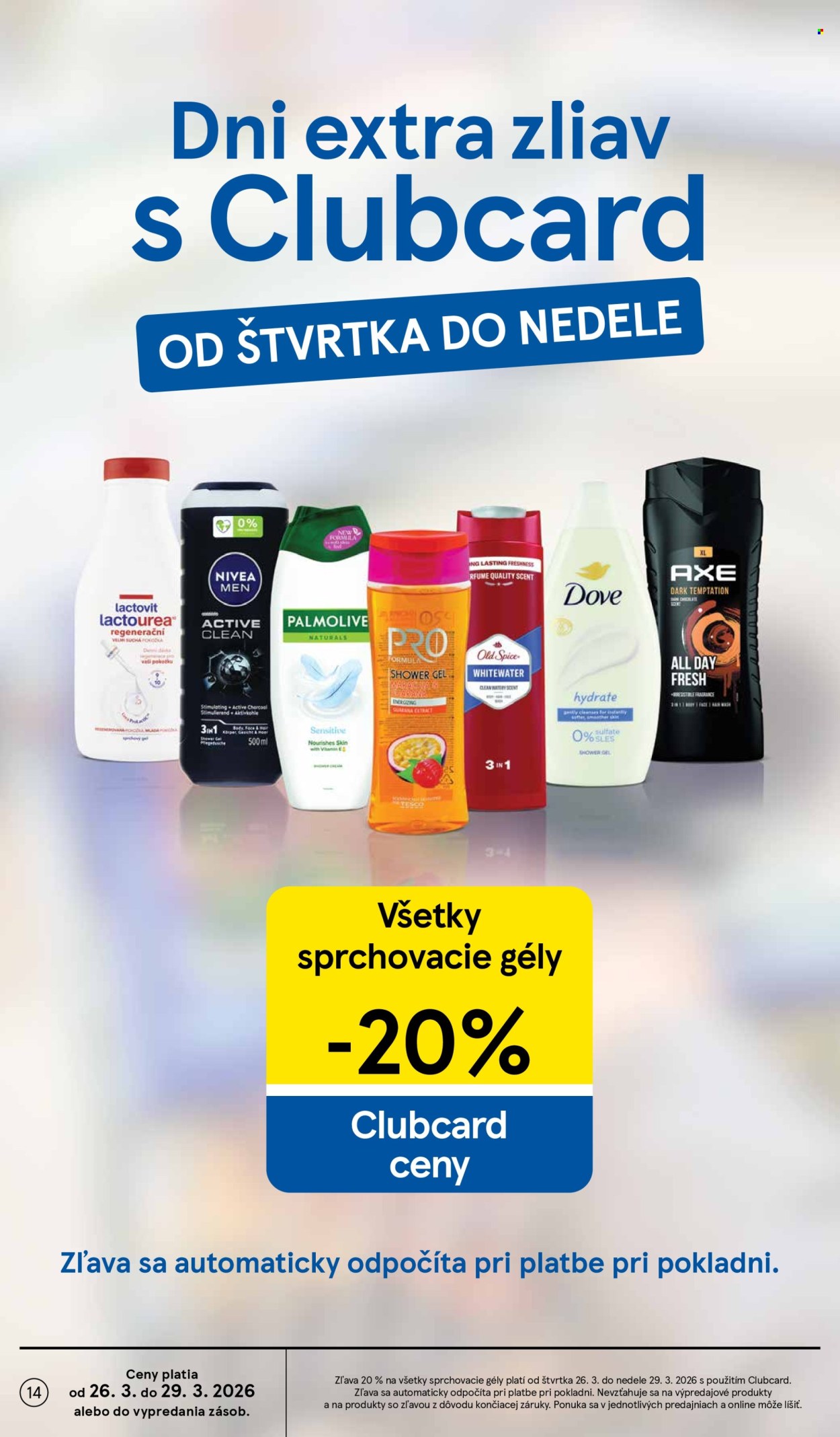 Leták TESCO supermarket - 25.3.2026 - 30.3.2026. Strana 14