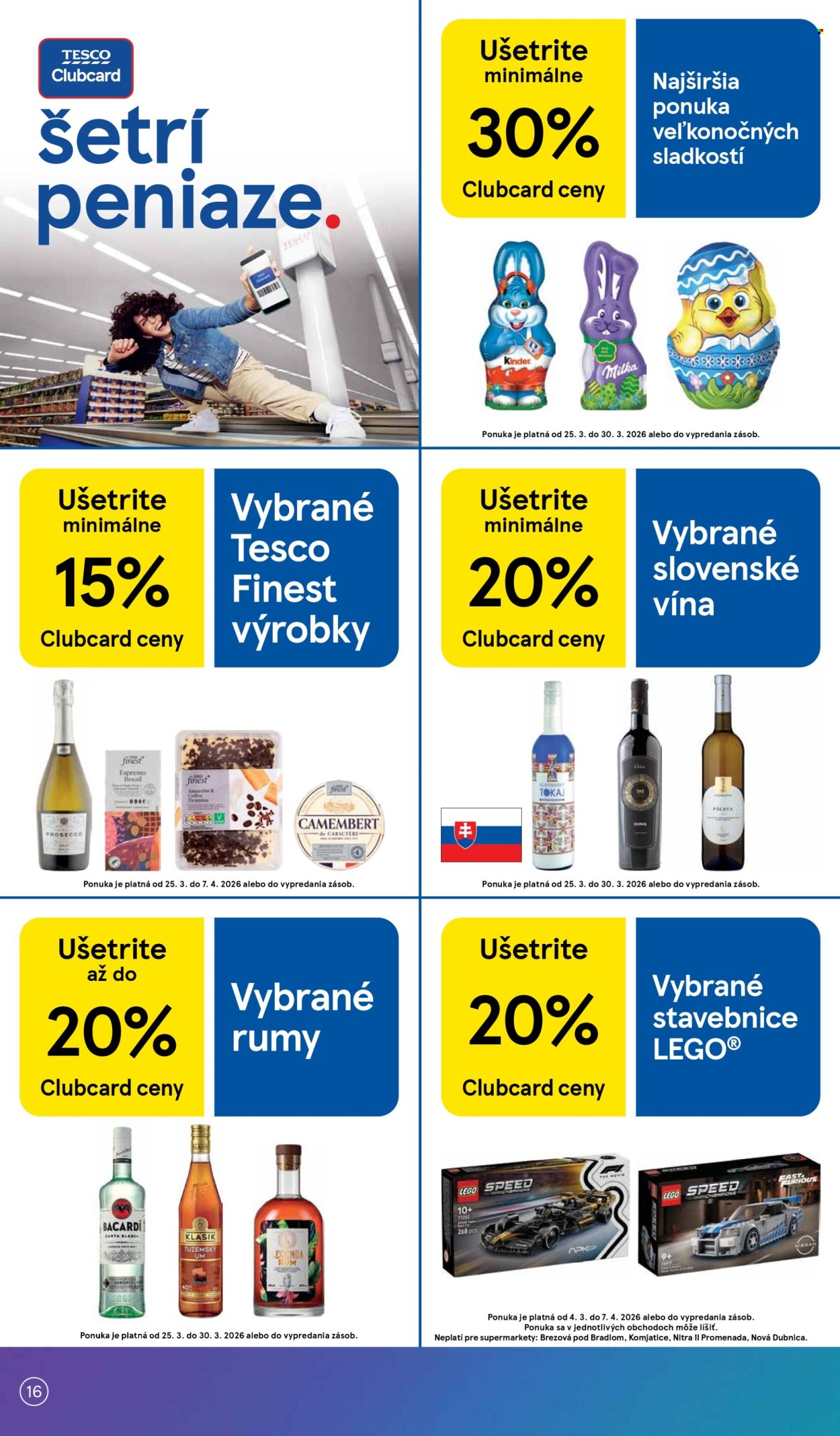 Leták TESCO supermarket - 25.3.2026 - 30.3.2026. Strana 16