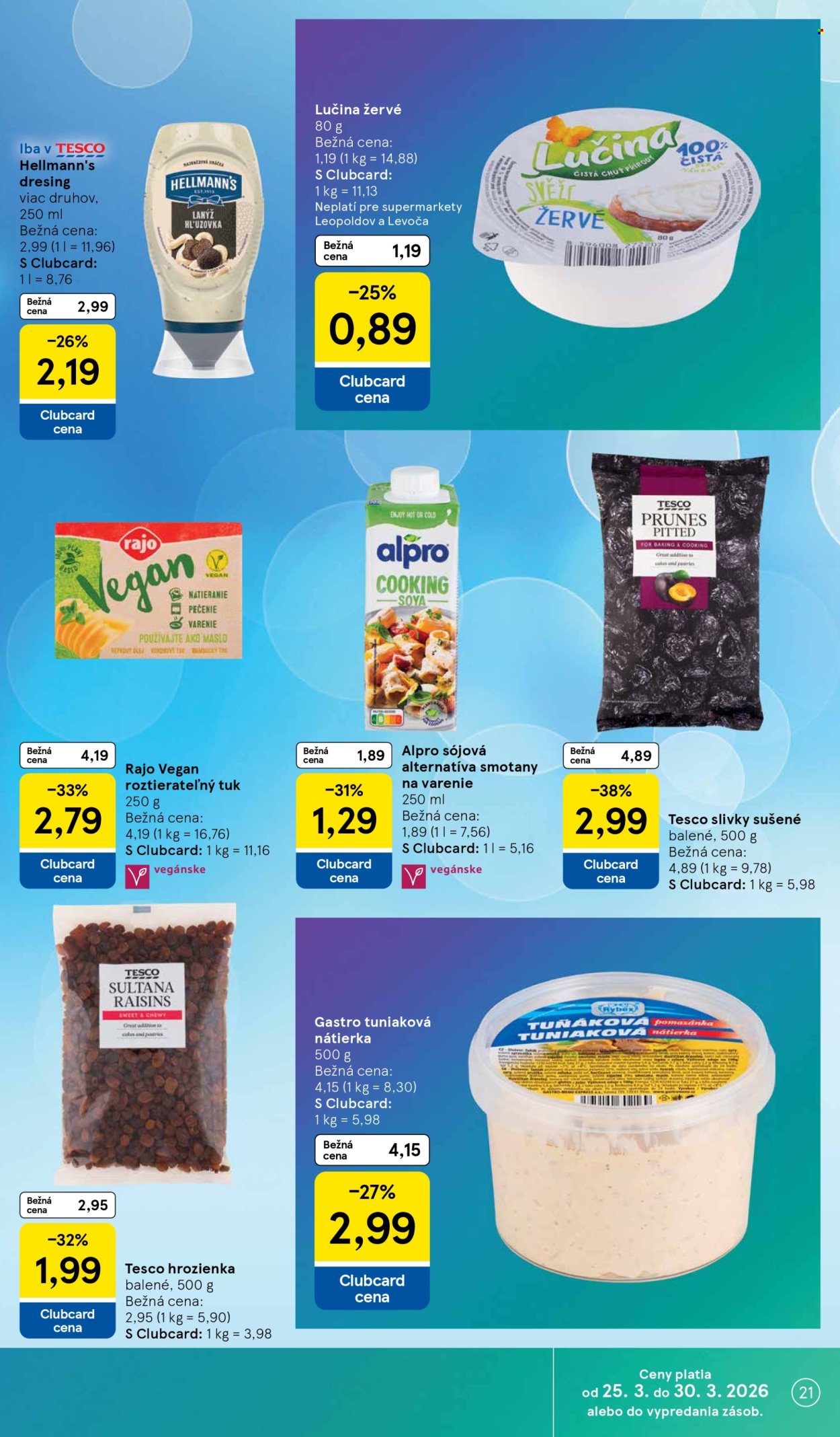 Leták TESCO supermarket - 25.3.2026 - 30.3.2026. Strana 21