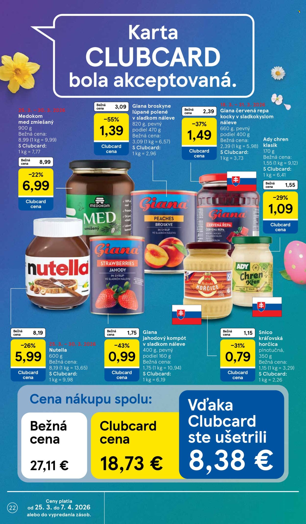 Leták TESCO supermarket - 25.3.2026 - 30.3.2026. Strana 22
