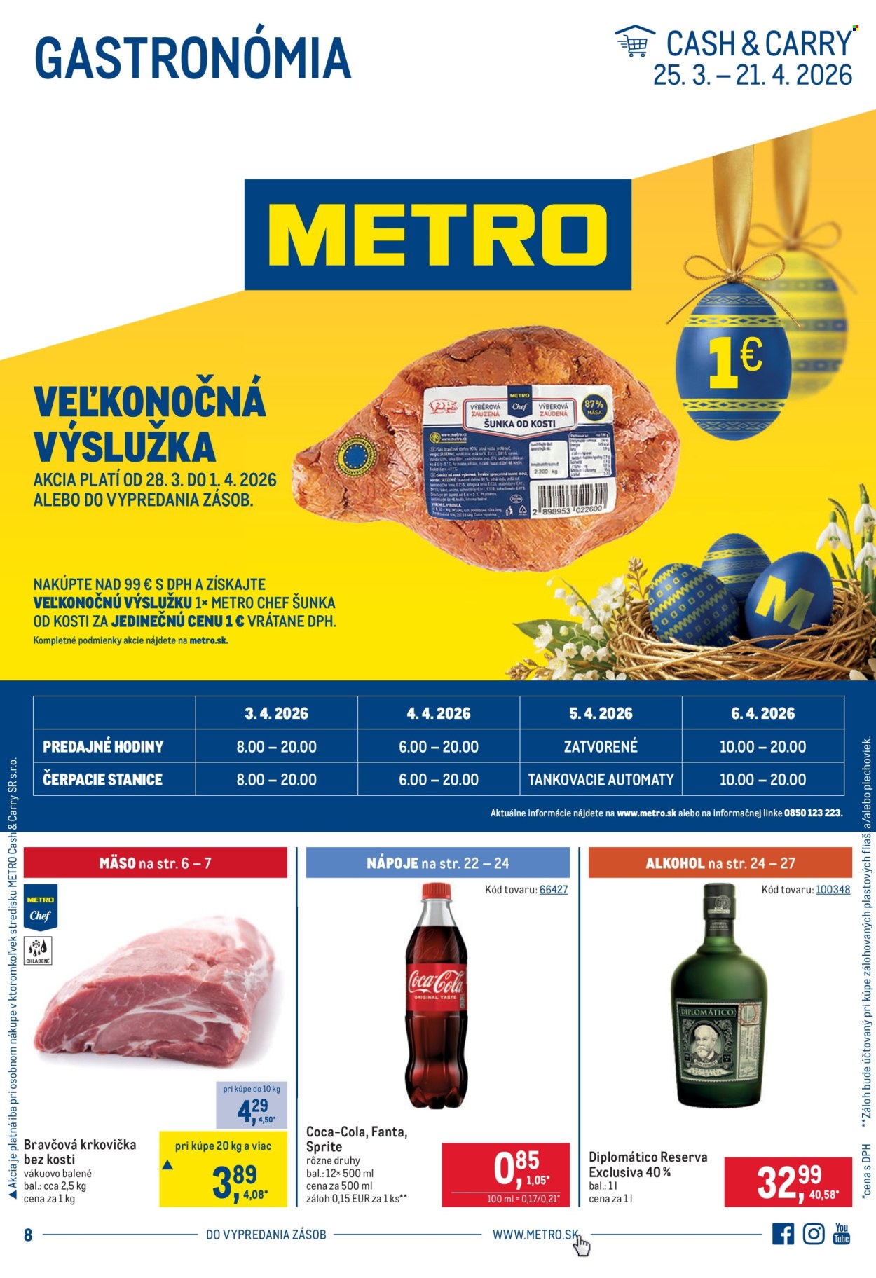 Leták Metro - 25.3.2026 - 21.4.2026. Strana 1